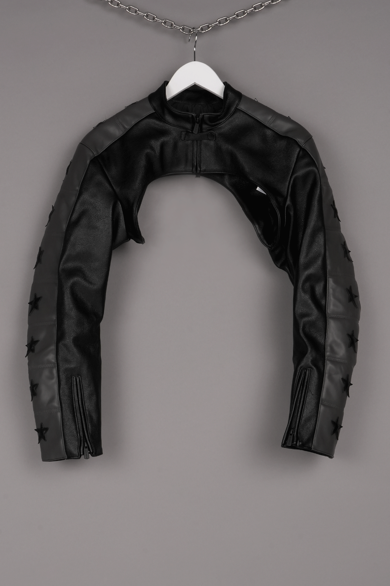 BLACK SUPERSTAR CHOKER JACKET
