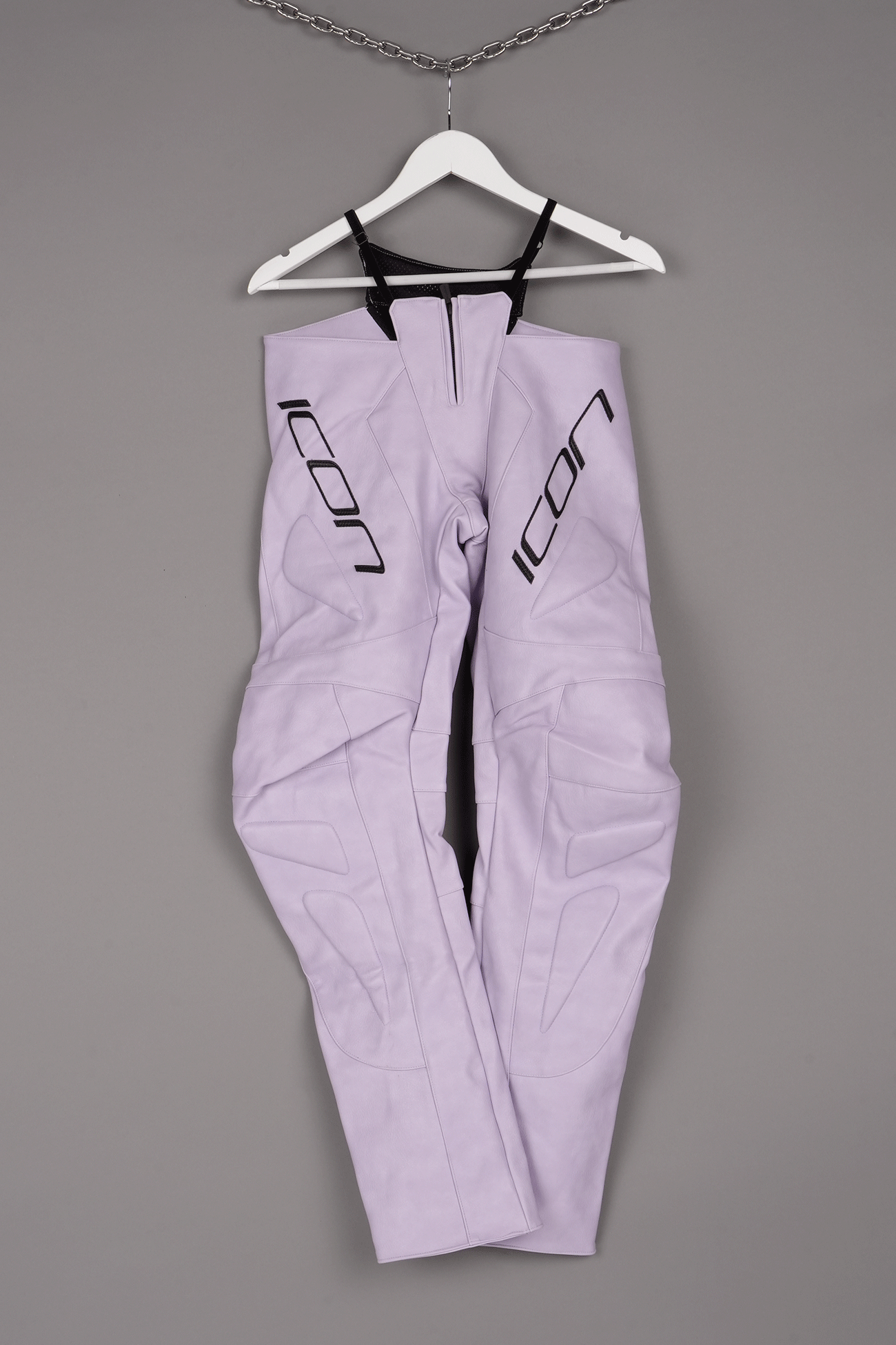 PURPLE ICON MOTO THONG PANTS