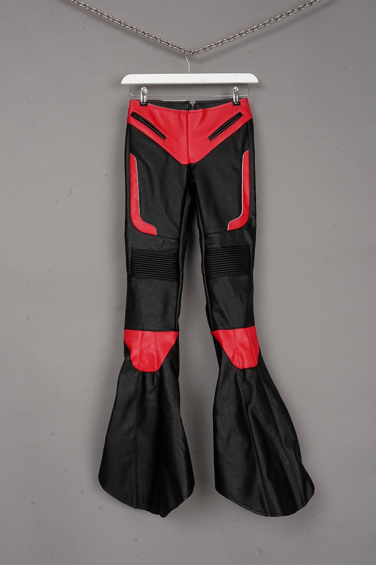 MUTANT BIKER PANTS BLACK/RED - ONE-OFF
