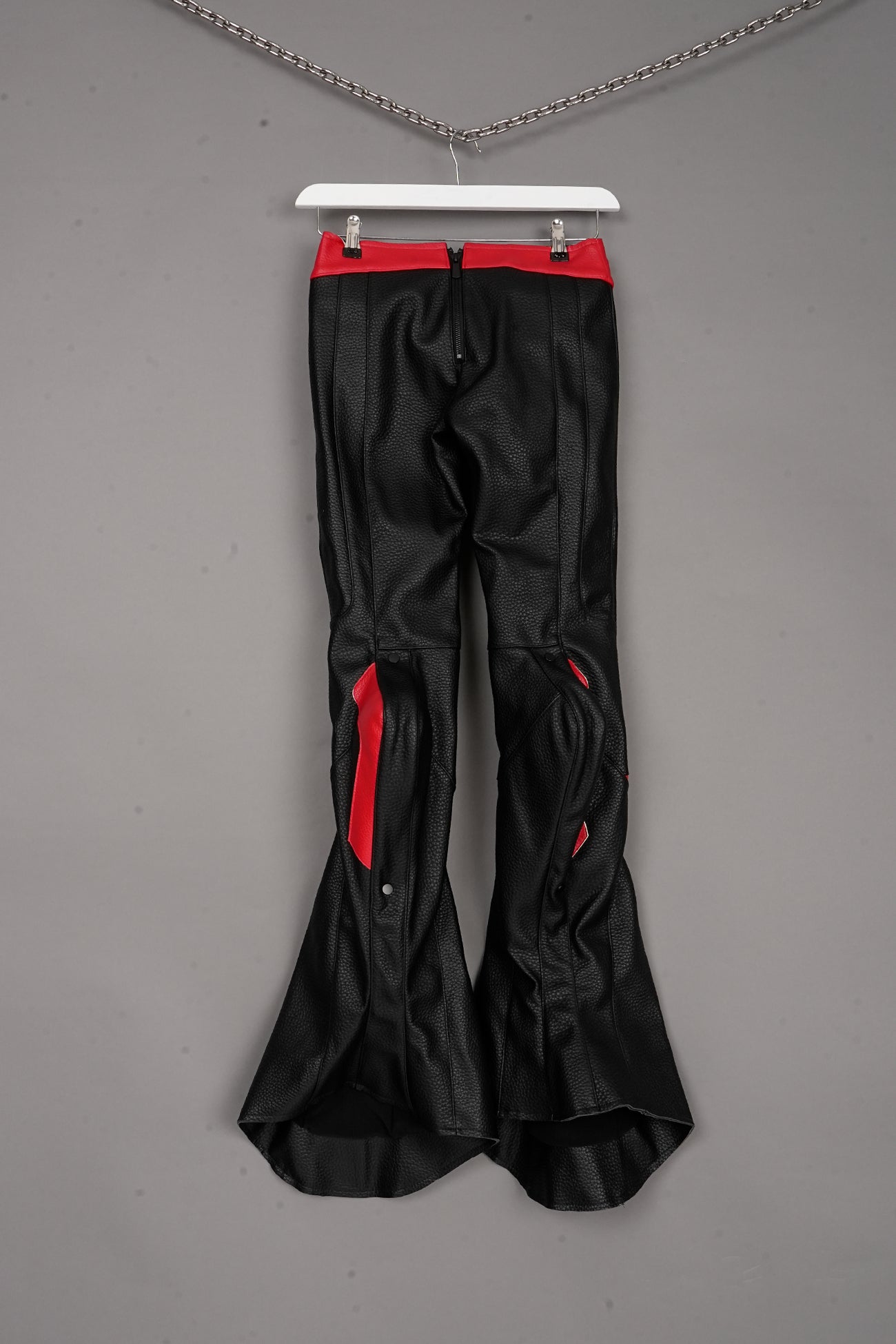 MUTANT BIKER PANTS BLACK/RED - ONE-OFF