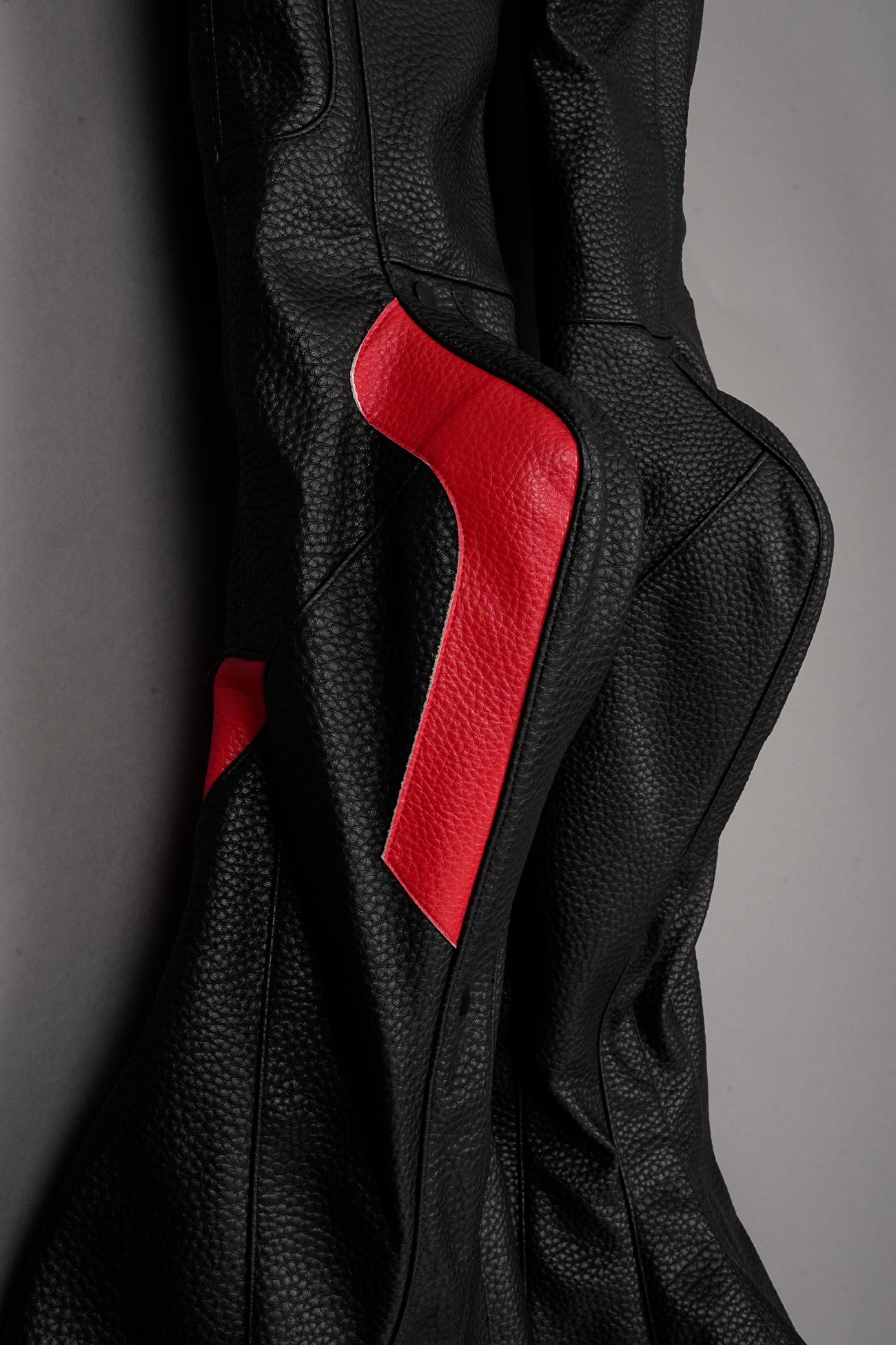 MUTANT BIKER PANTS BLACK/RED - ONE-OFF