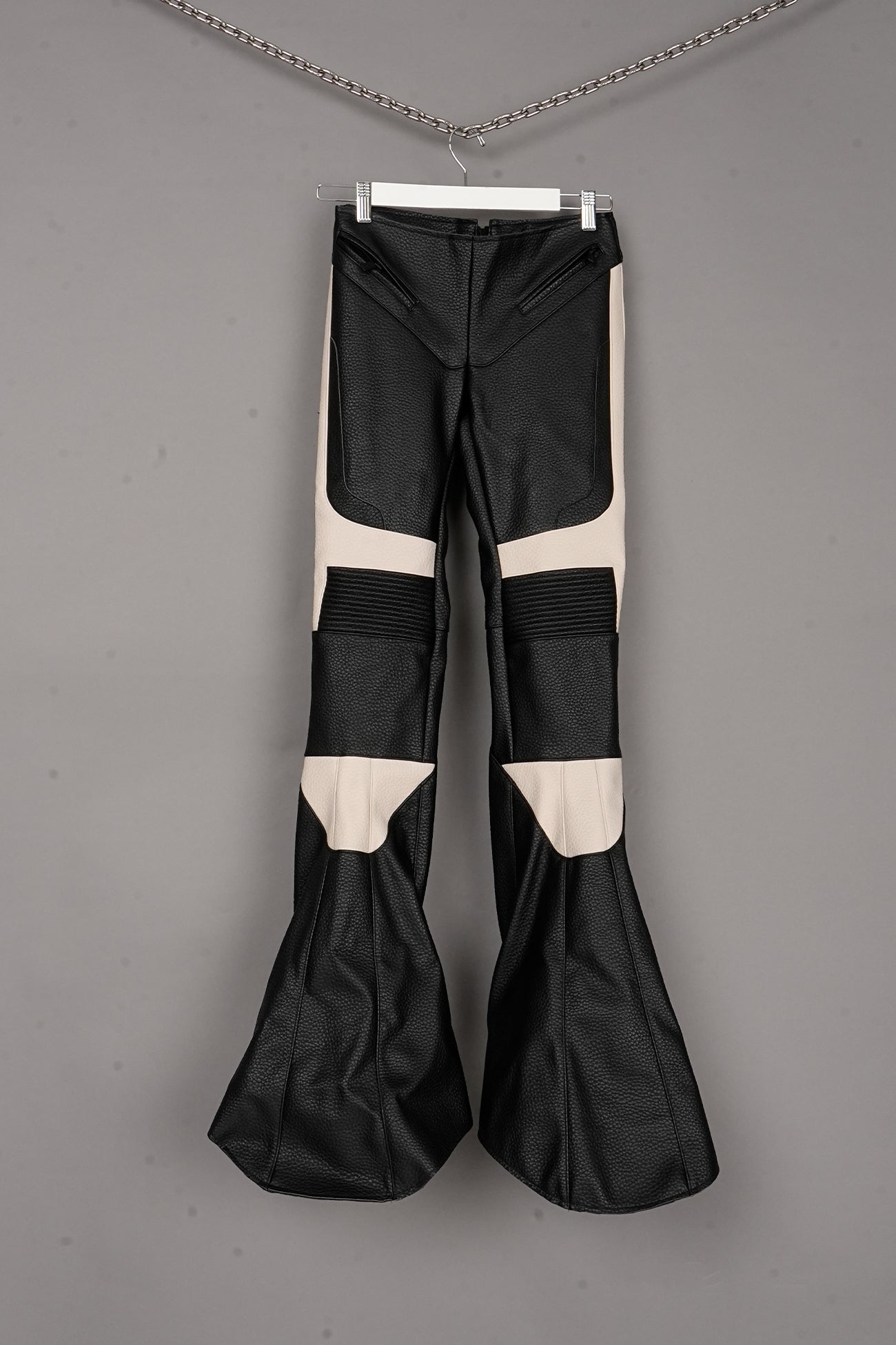 MUTANT BIKER PANTS BLACK/WHITE - ONE-OFF