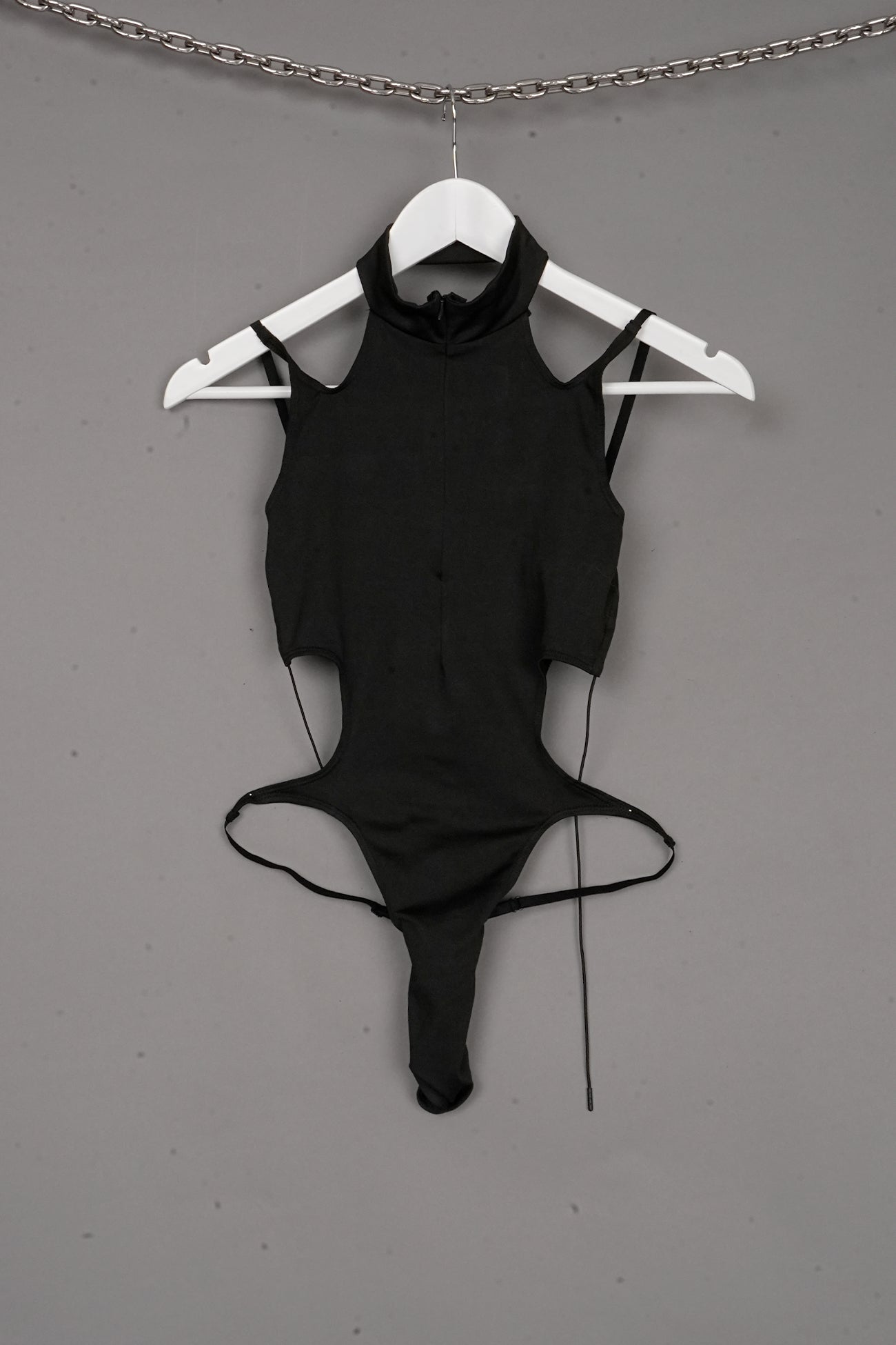 CONTOUR STRAP BODYSUIT BLACK