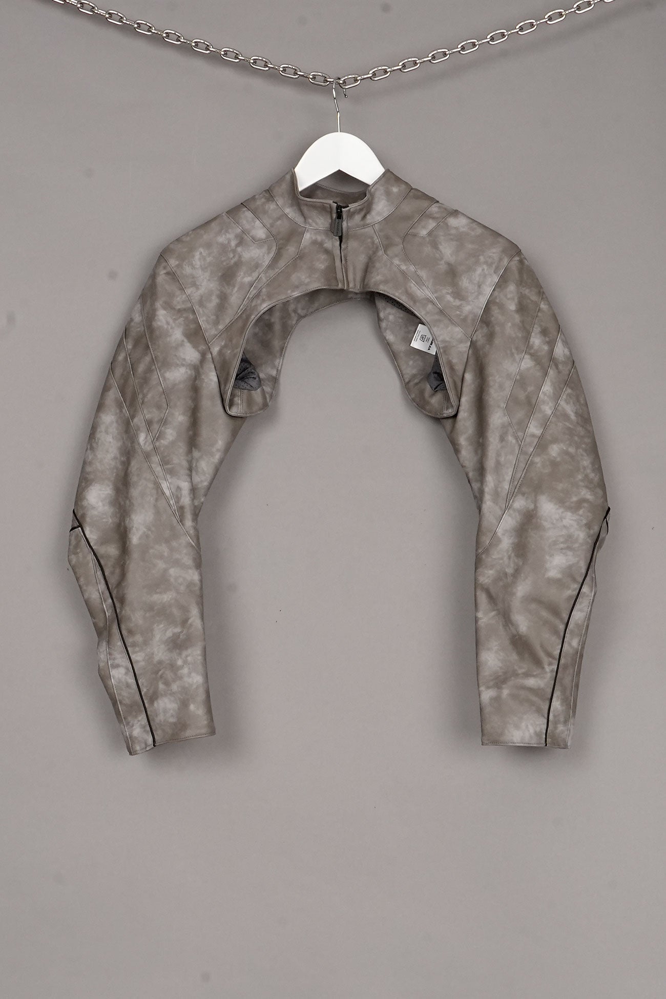 STONE GREY CHOKER JACKET