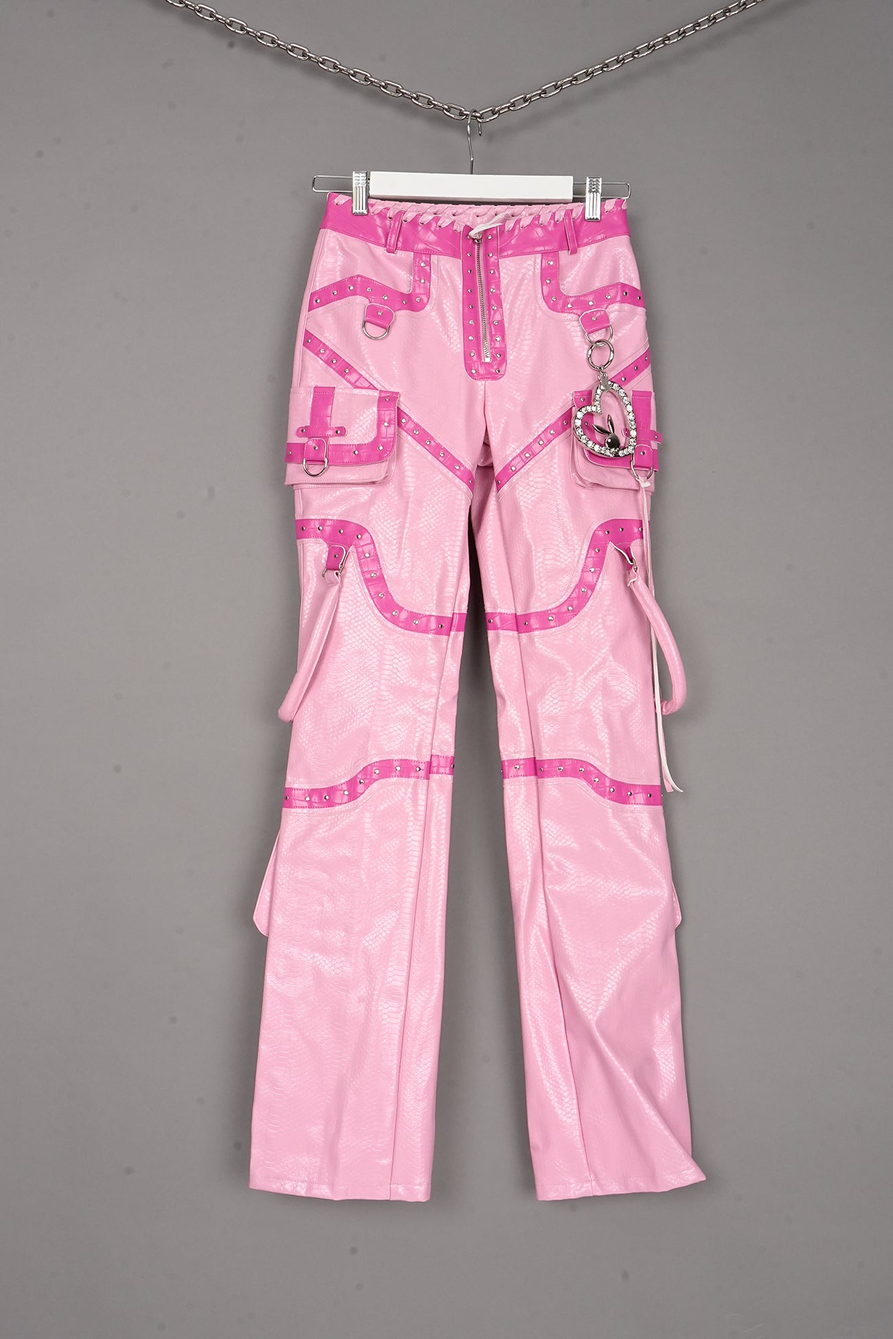 DECONSTRUCTED HANDBAG PANTS PINK - ONE-OFF