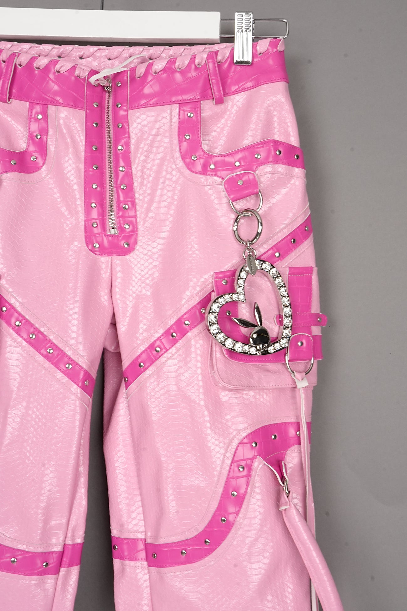 DECONSTRUCTED HANDBAG PANTS PINK - ONE-OFF