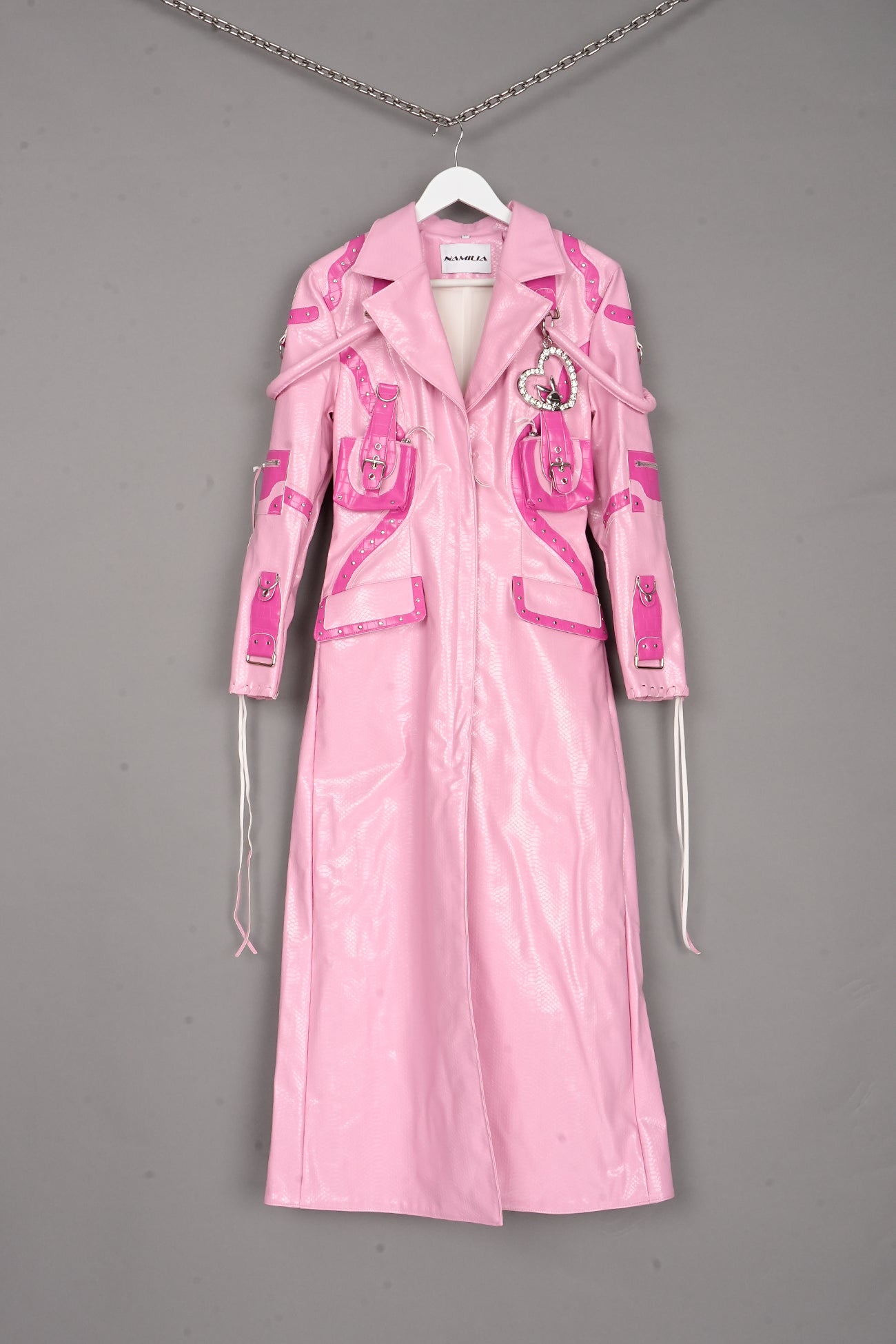 DECONSTRUCTED HANDBAG COAT PINK - ONE-OFF