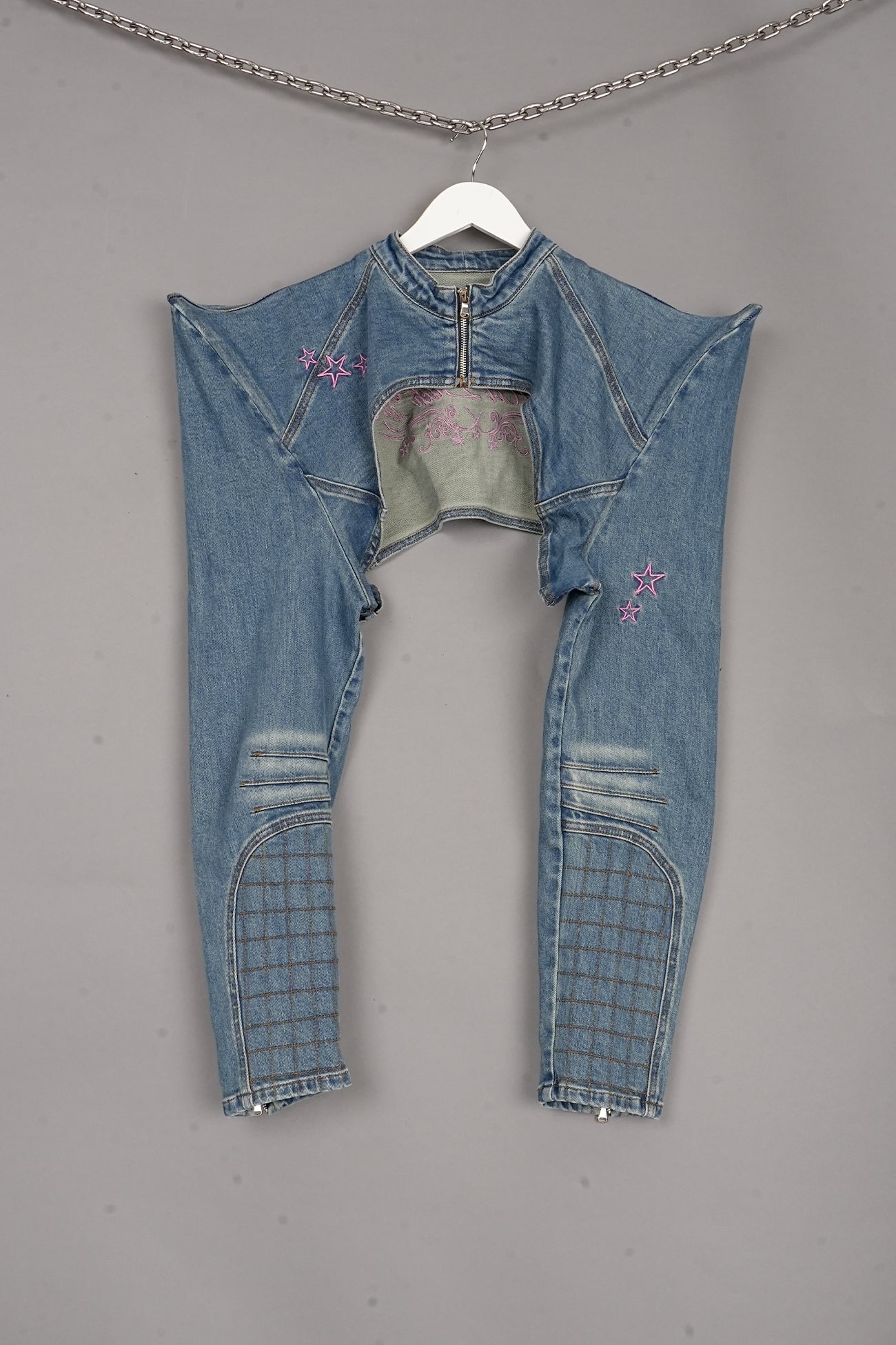 PAGODA CHOKER DENIM JACKET