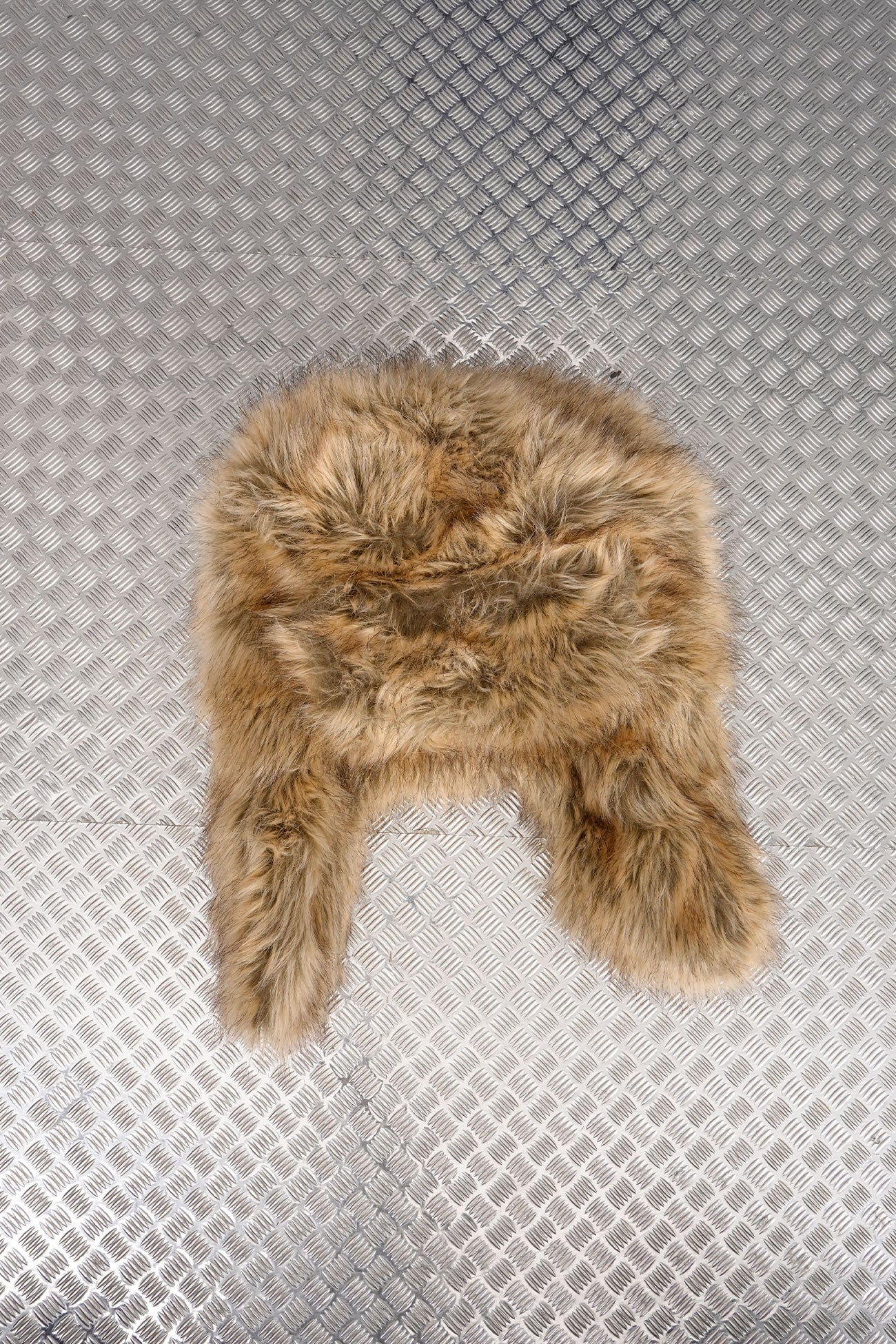 FAUX FUR HAT BROWN