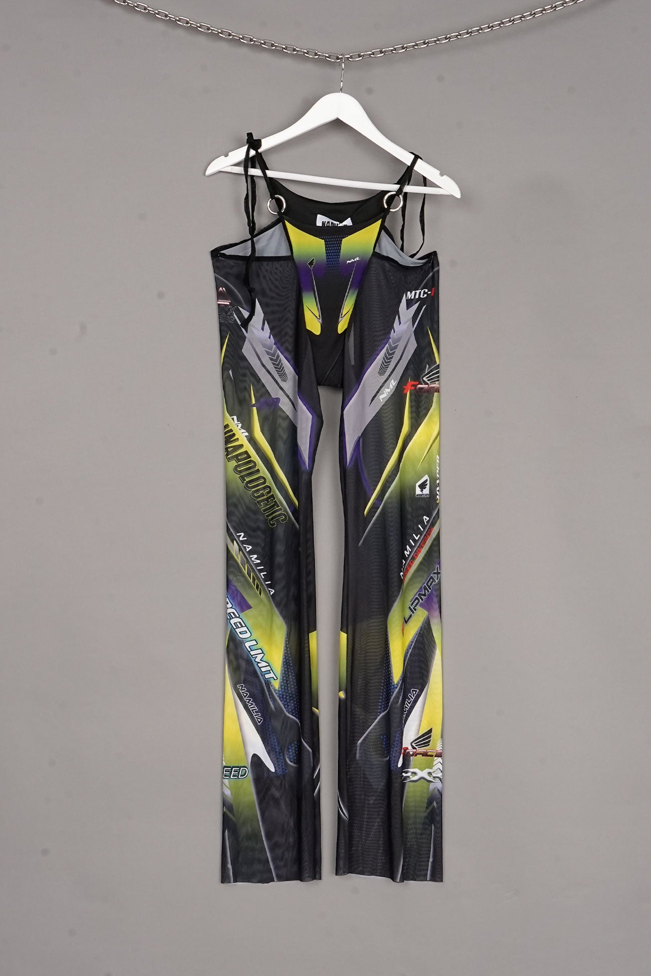 MOTO MESH PRINT PANTS