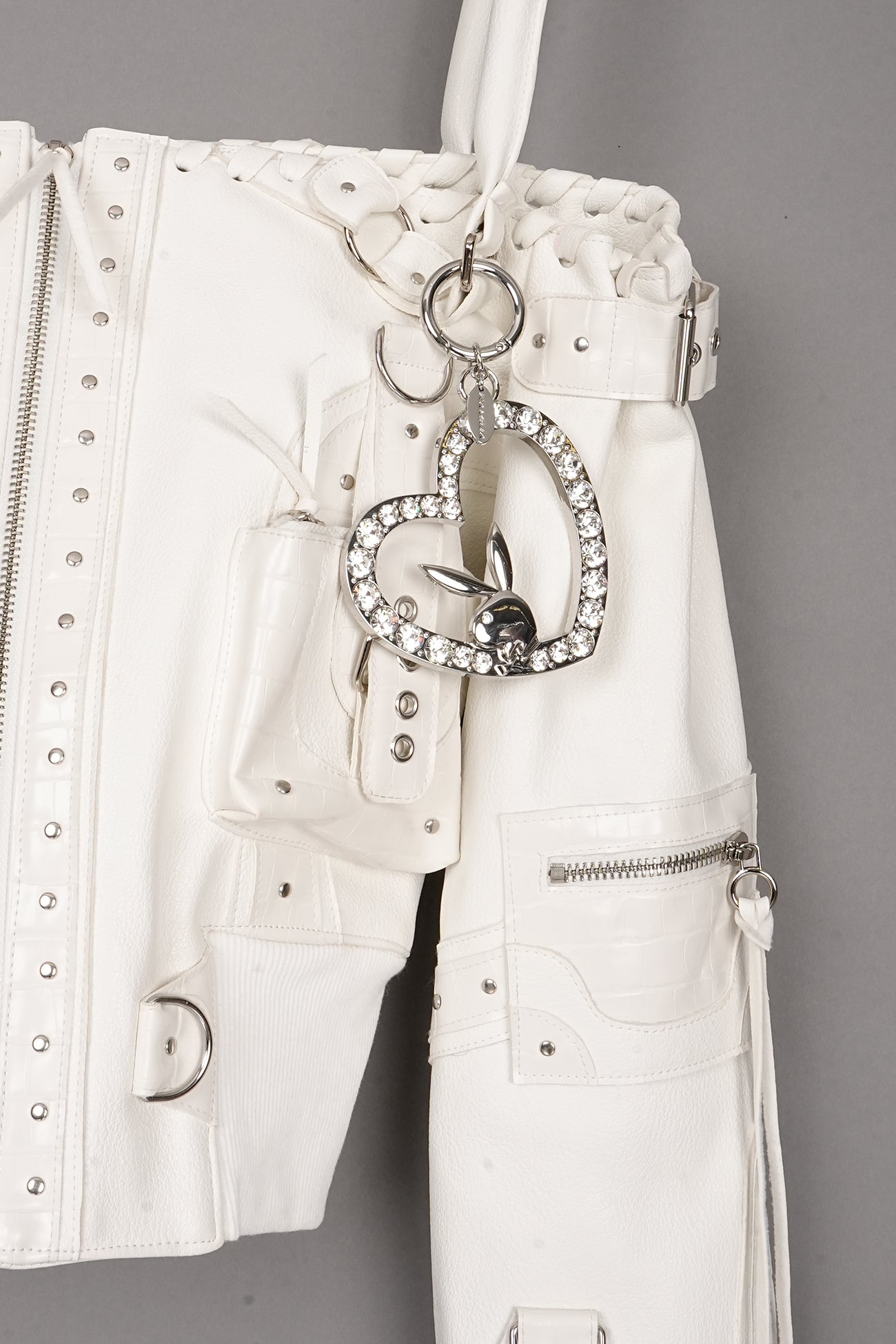 OFF SHOULDER HANDBAG JACKET WHITE - ONE-OFF