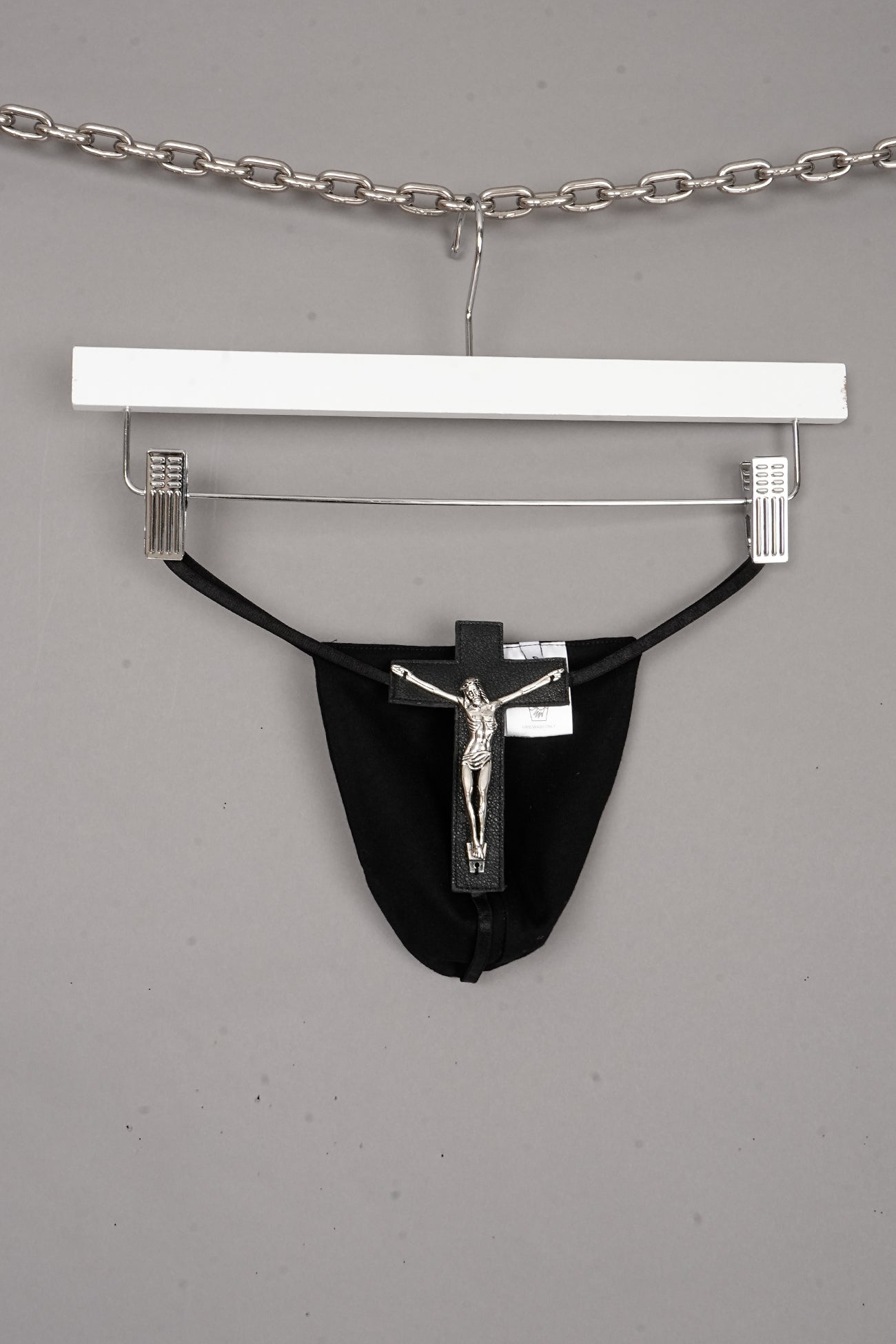 CRUCIFIX POUCH THONG x