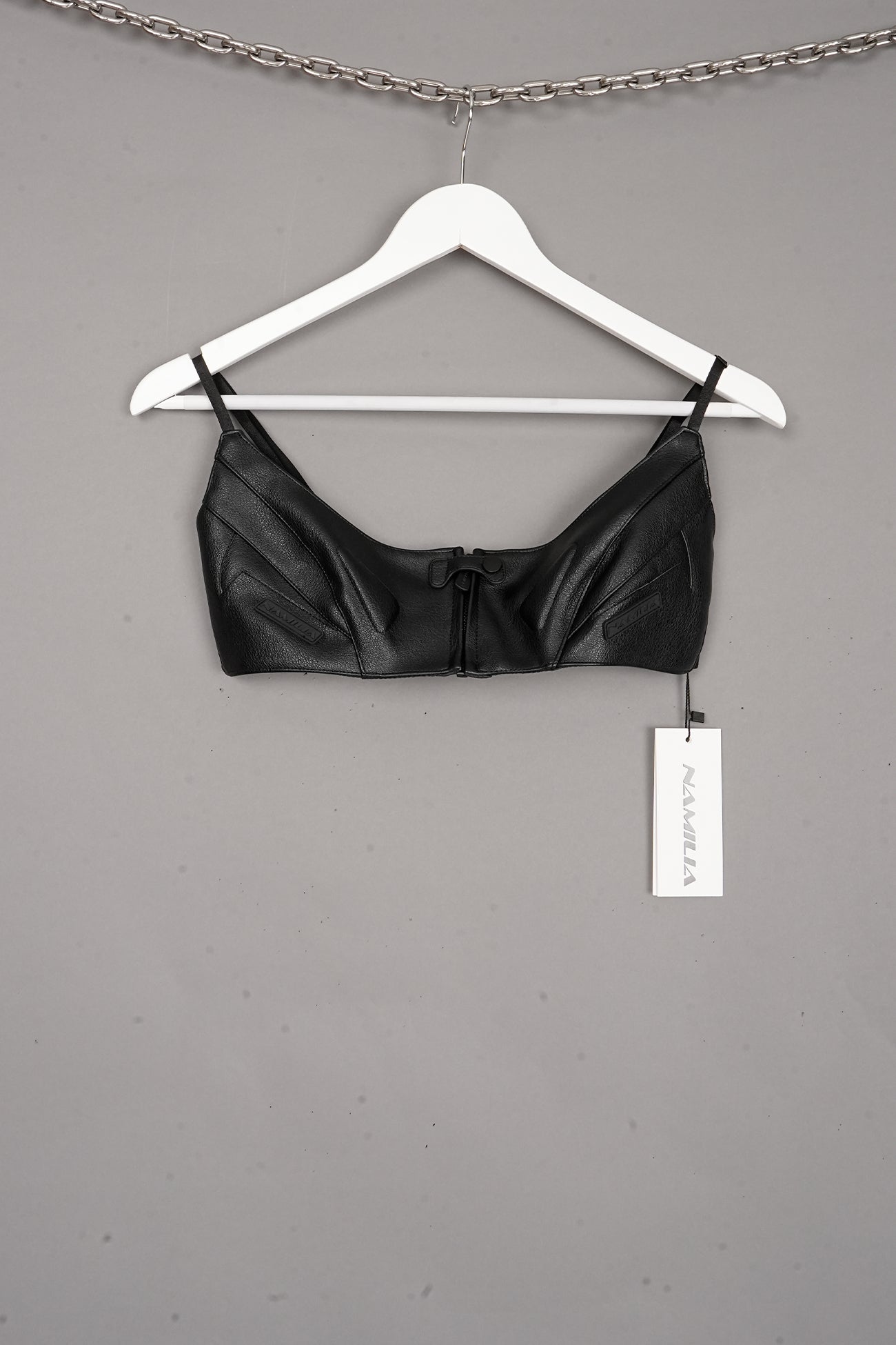 LEATHER MINI TOP