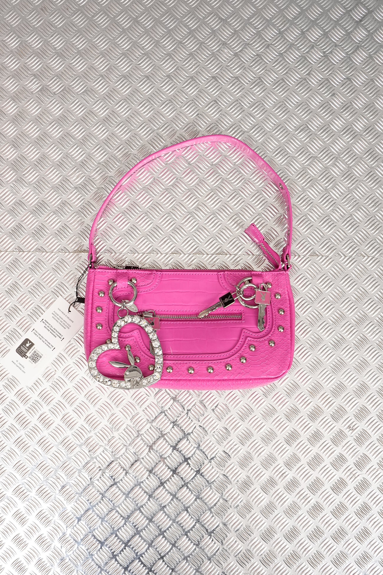 CHARM MINI BAG PINK X