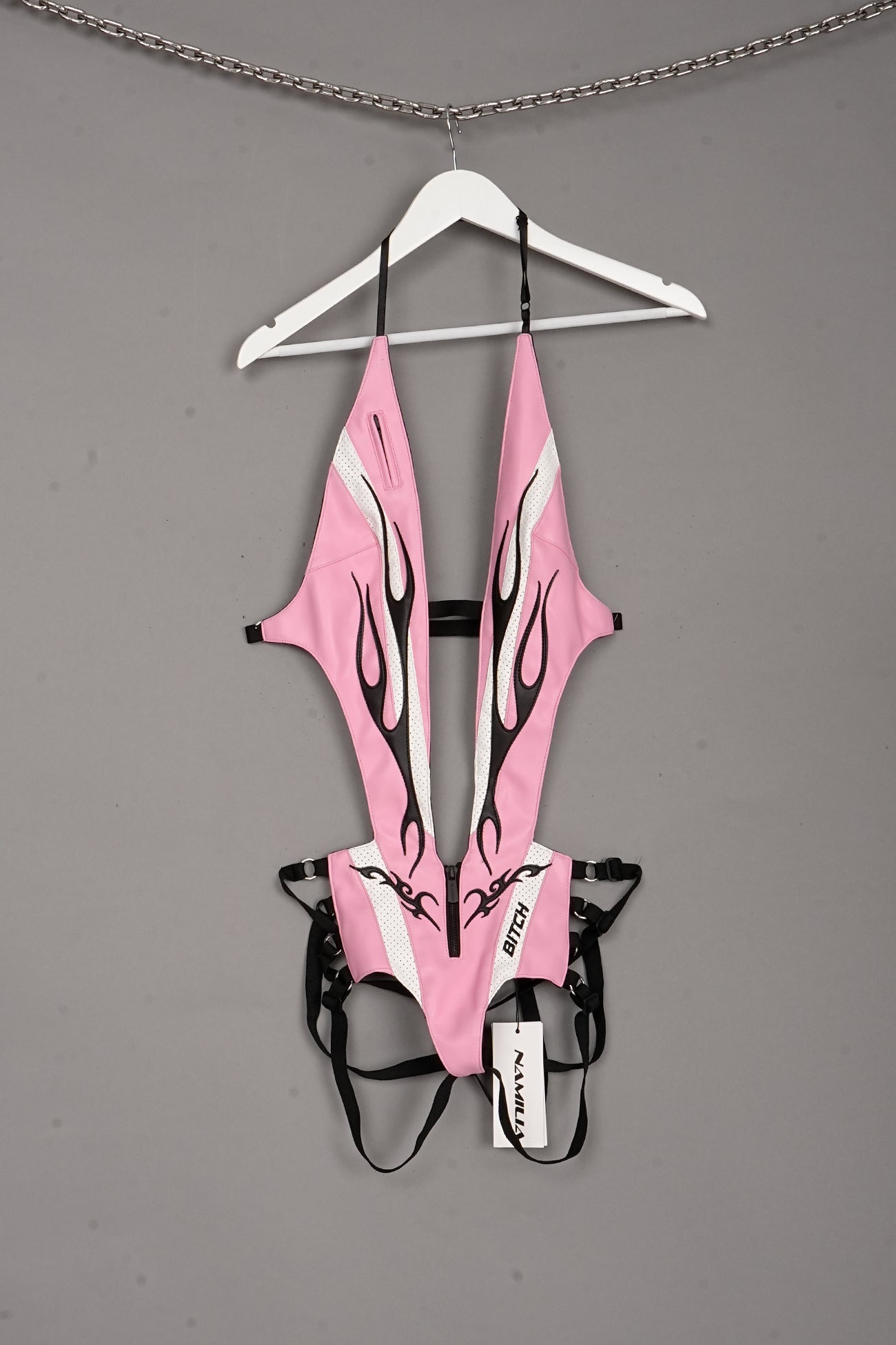 Racing Backless Body Pink X