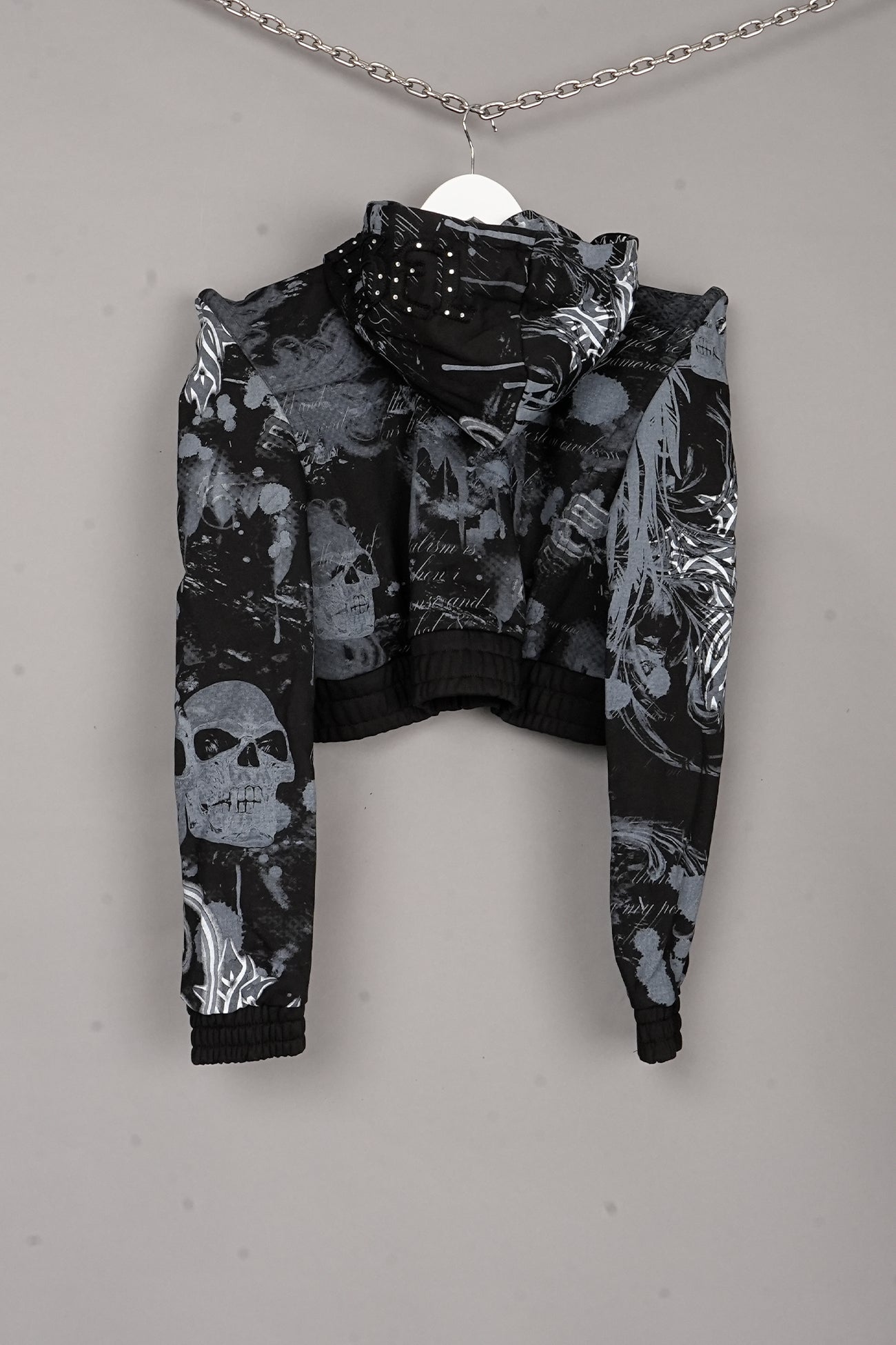 Penthouse Zip Jacket x black print