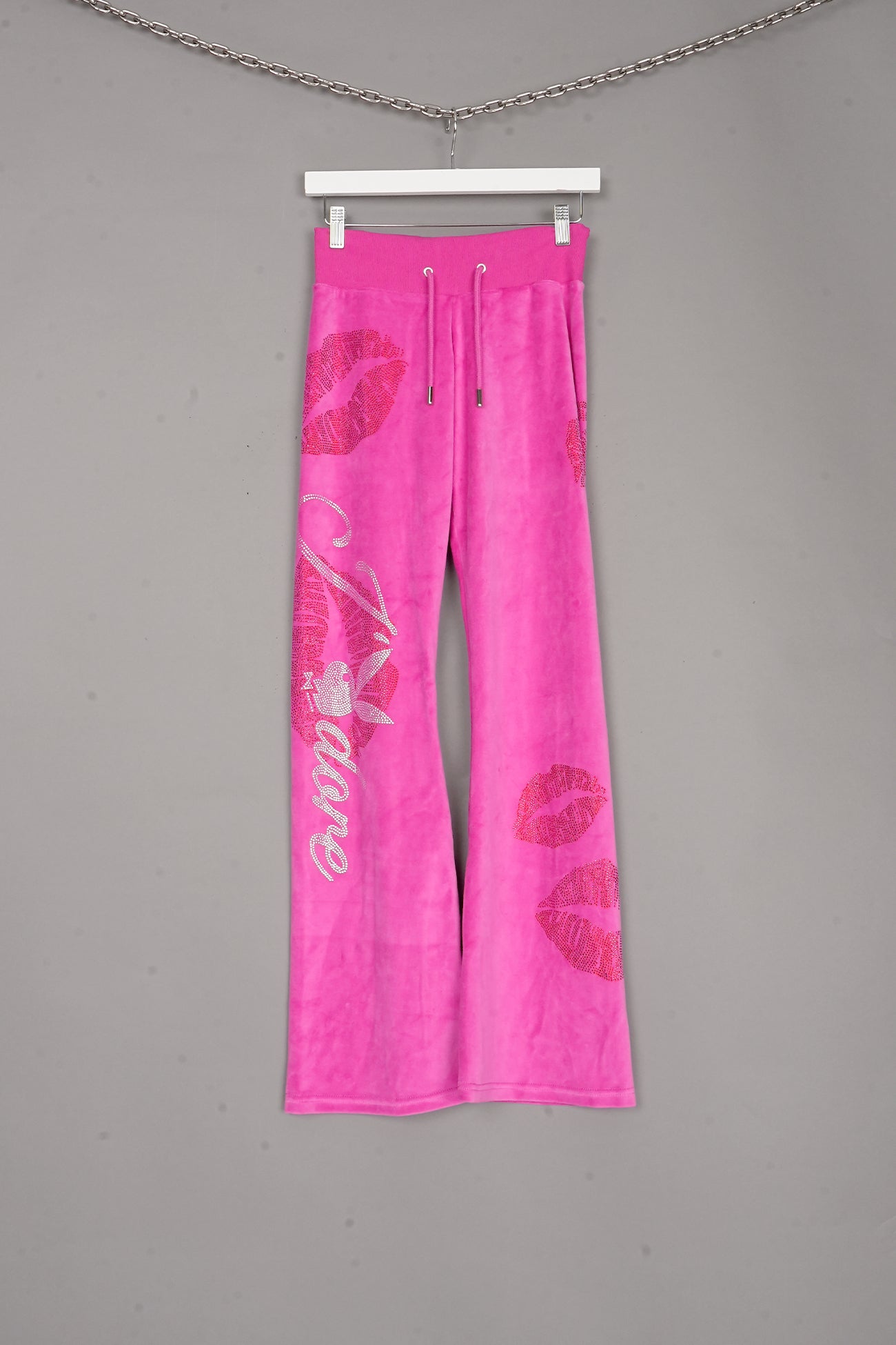 J'adore Velour Flare Pants PINK X