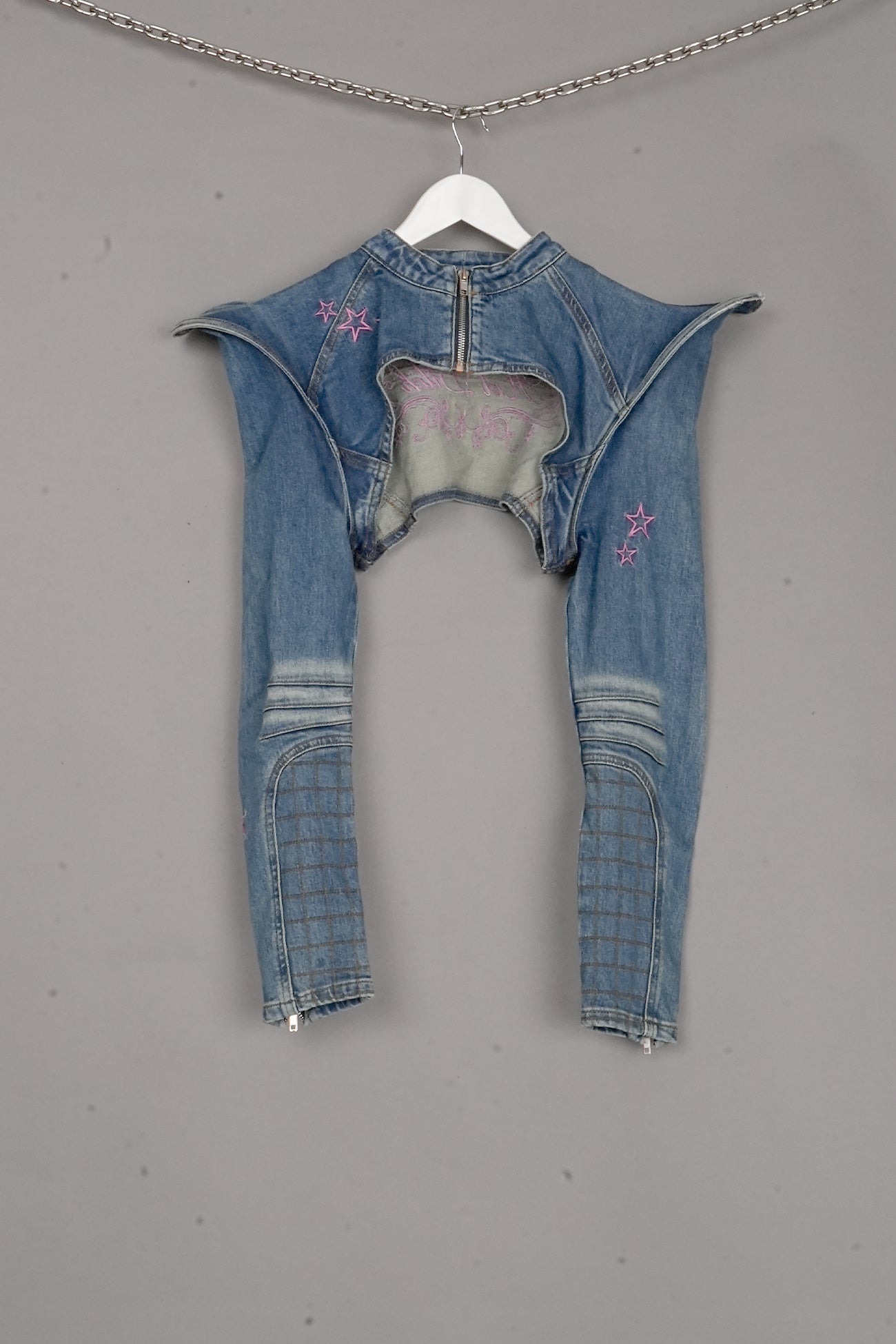 Spike Denim Bolero Jacket BLUE X
