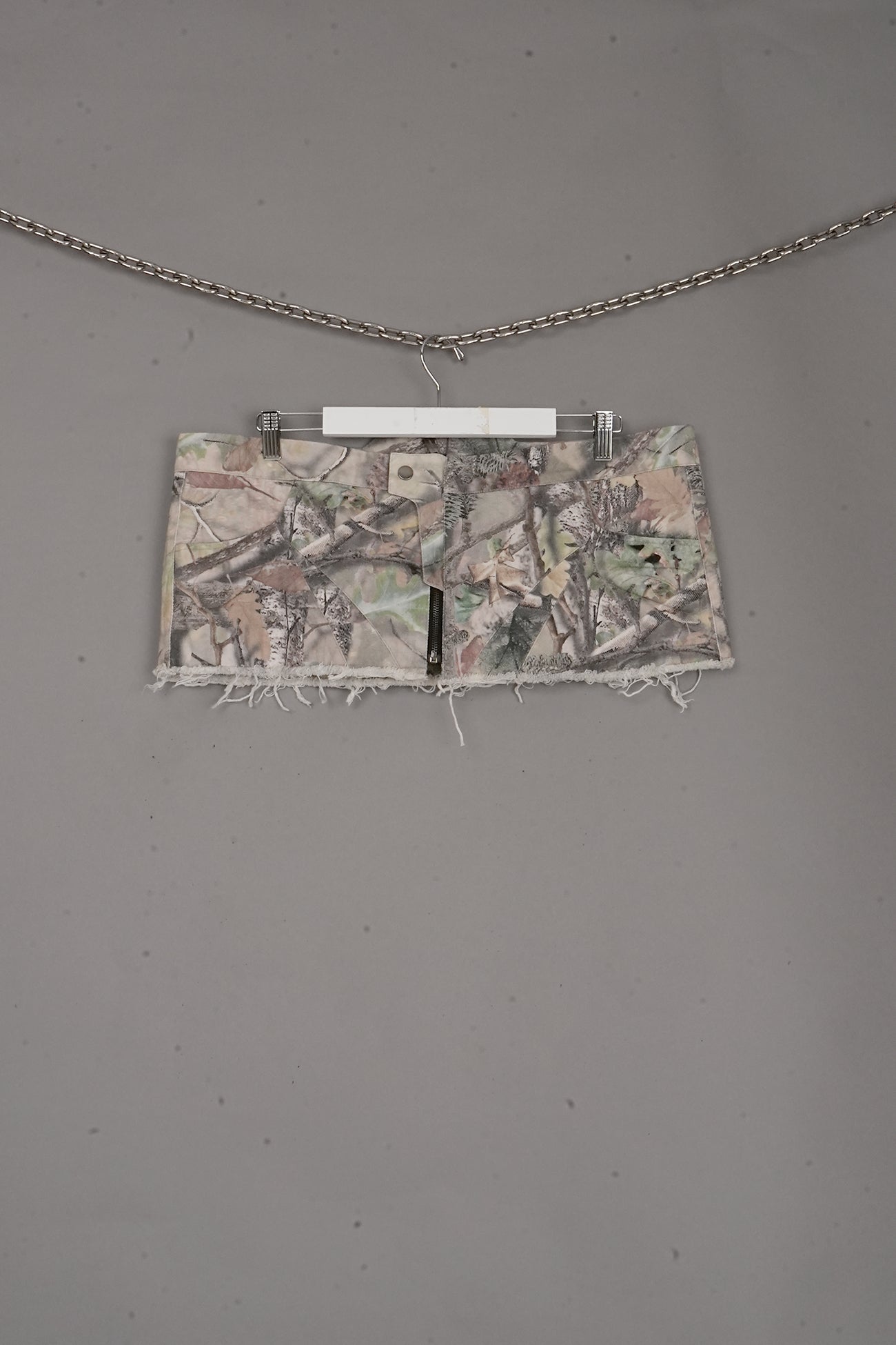 Denim Mini Skirt Camo X