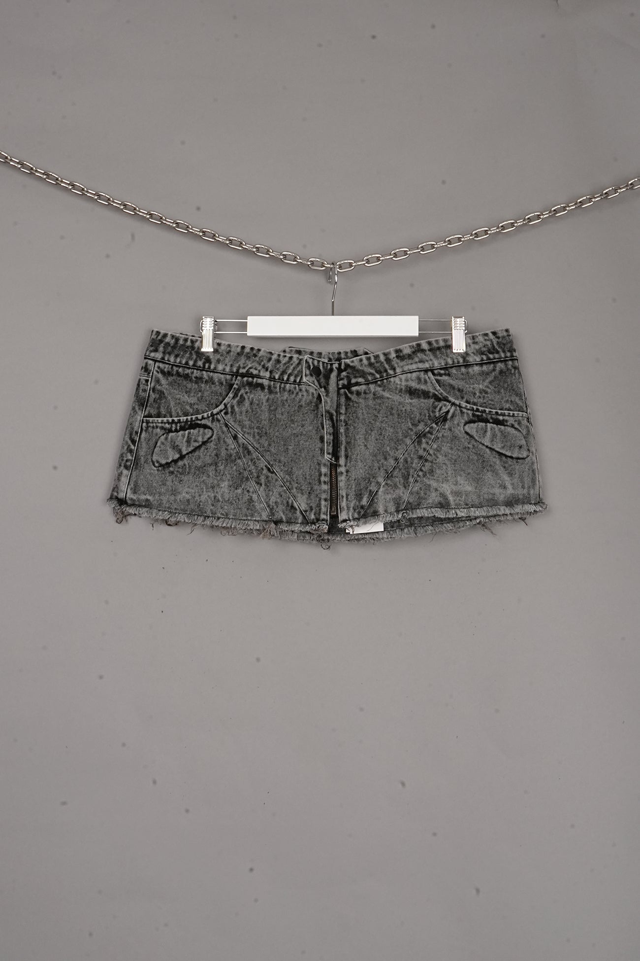 Denim Mini Skirt BLACK X