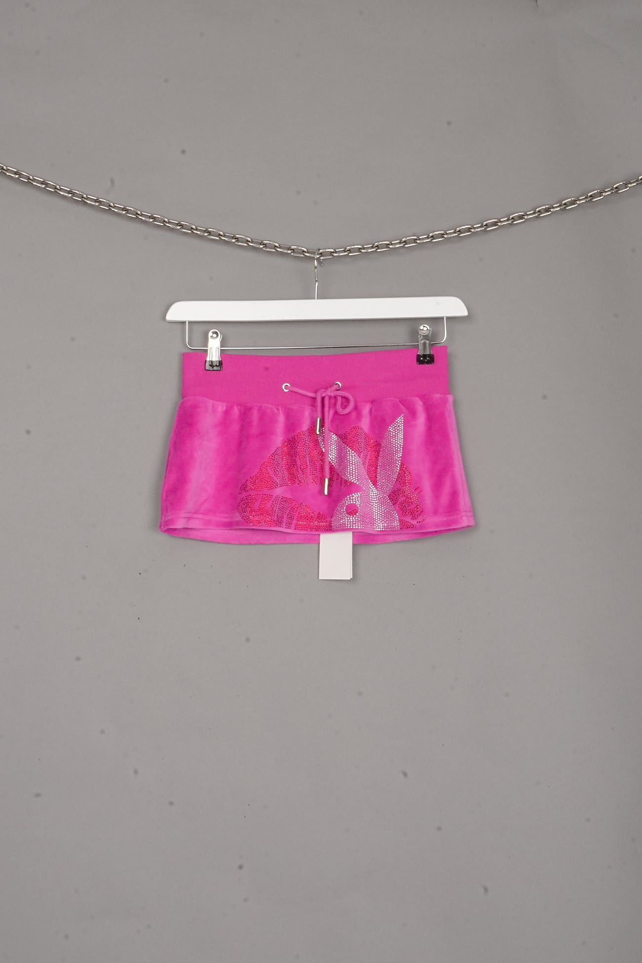 Bunny Velour Mini Skirt PINK X