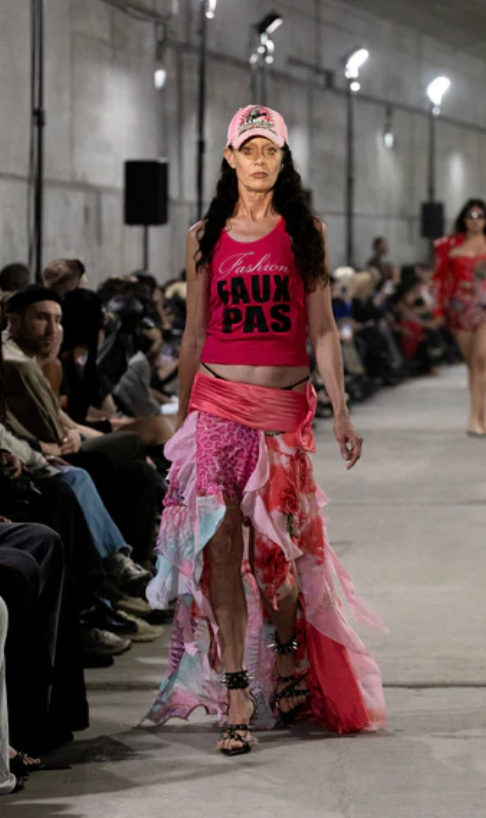 RUNWAY FASHION FAUX PAS TANK TOP PINK