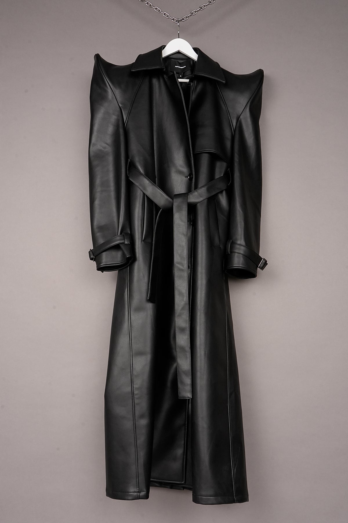 DOOMSDAY VEGAN LEATHER TRENCH COAT