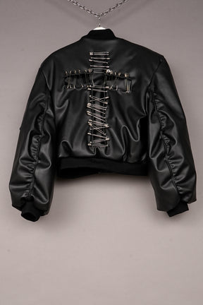 CROSS BOMBER JACKET - ONE OFF