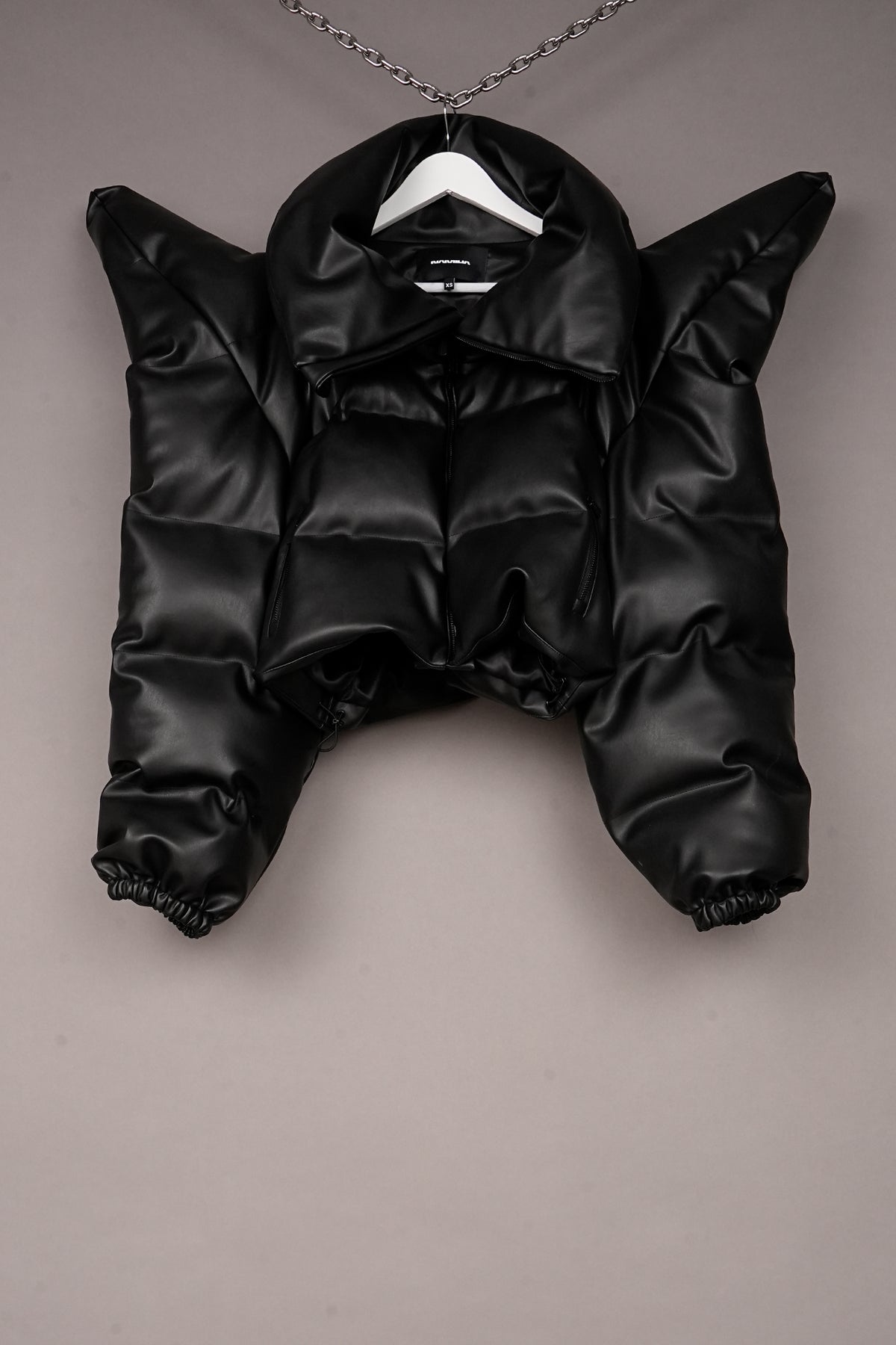 DOOMSDAY VEGAN LEATHER PUFFER JACKET