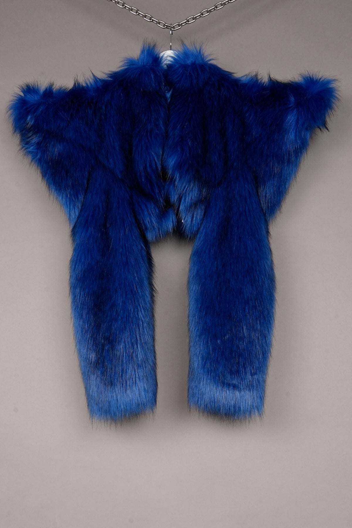COBALT FAUX FUR DOOMSDAY BOLERO