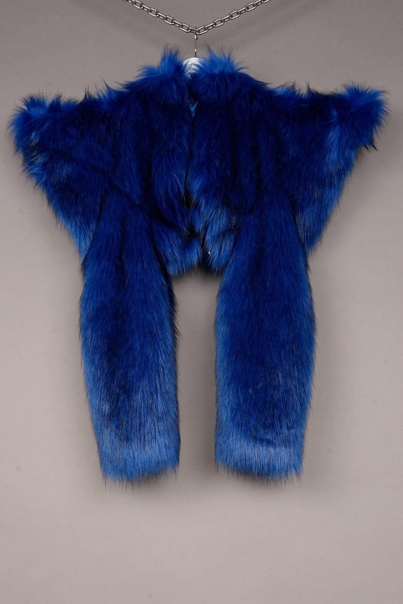 COBALT FAUX FUR DOOMSDAY BOLERO