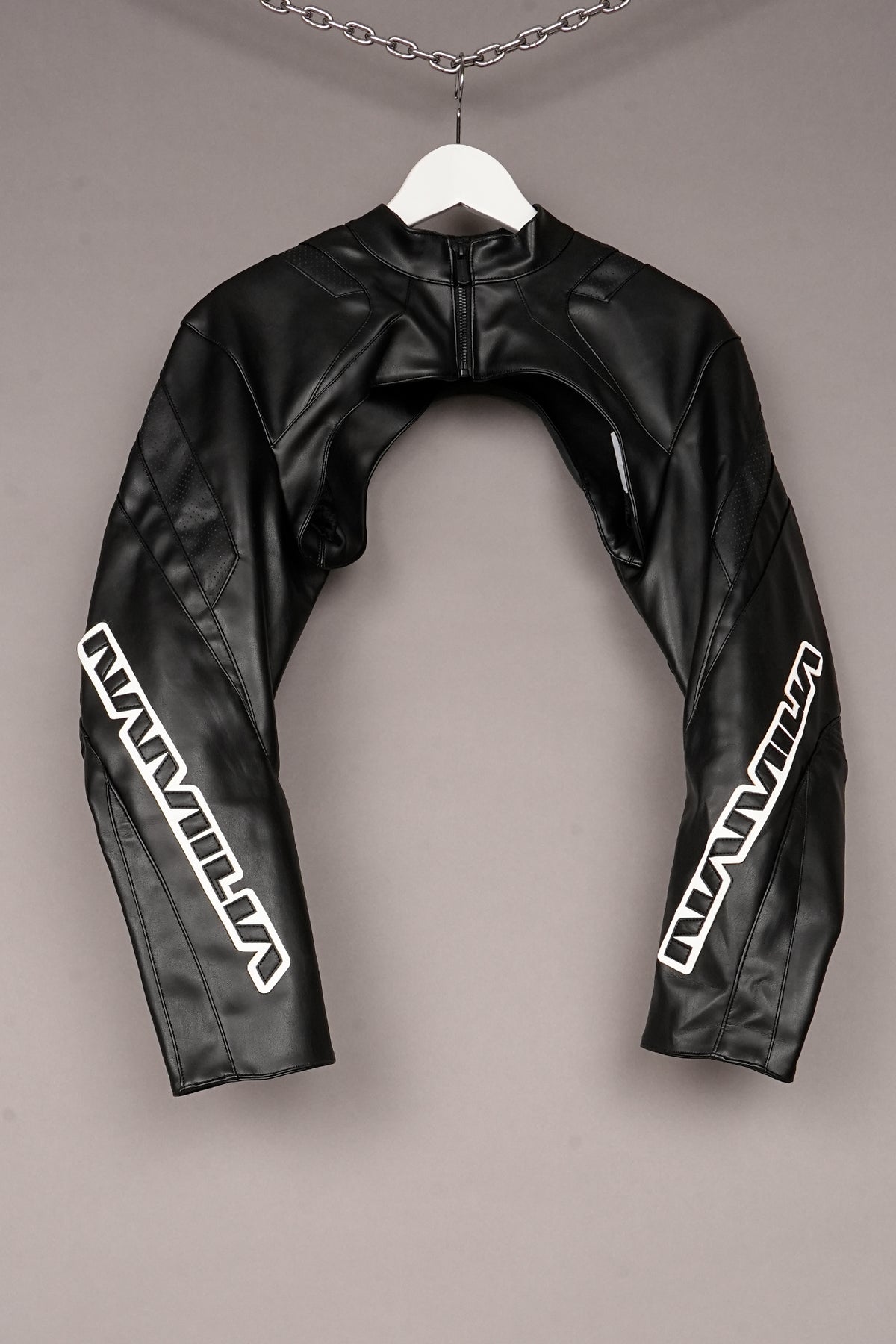 BLACK MOTO BOLERO JACKET