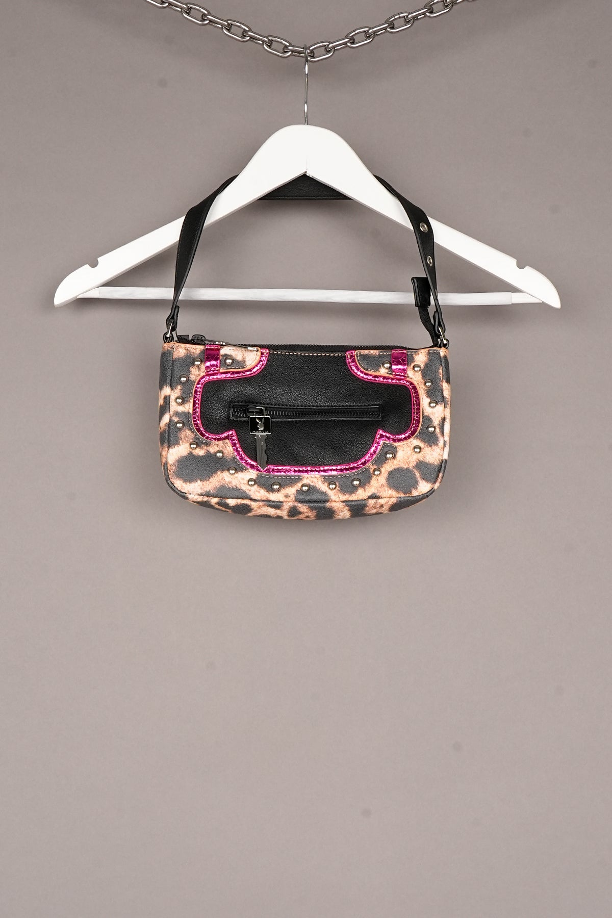 BLACK LEO PLAYBOY SHOULDER BAG