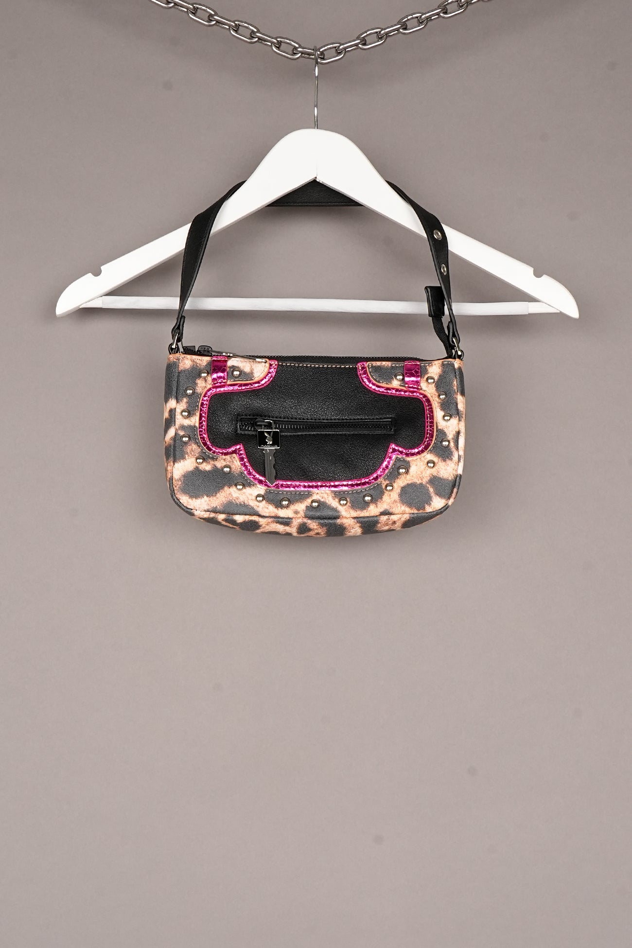BLACK LEO PLAYBOY SHOULDER BAG