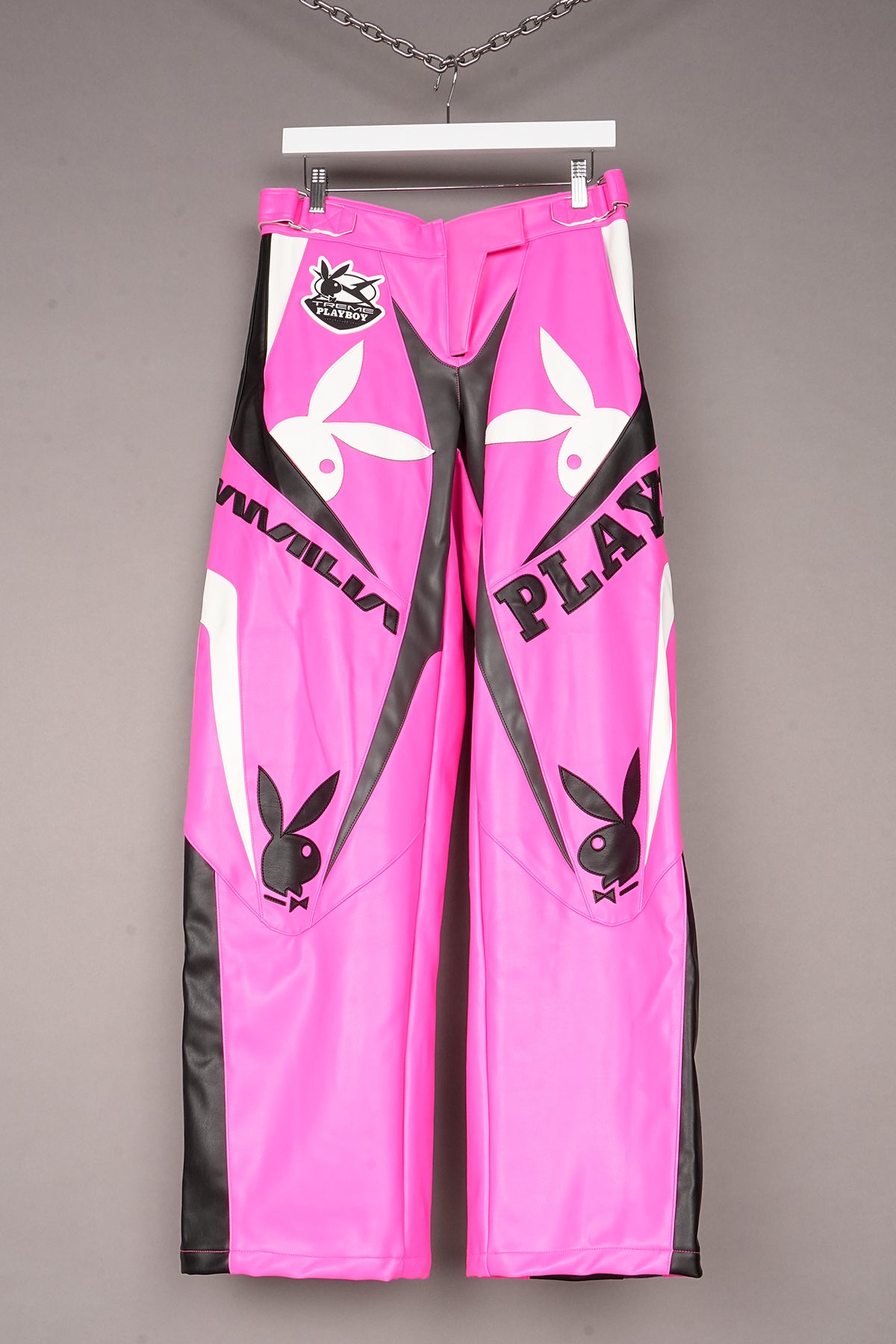 PINK PLAYBOY MOTO PANTS