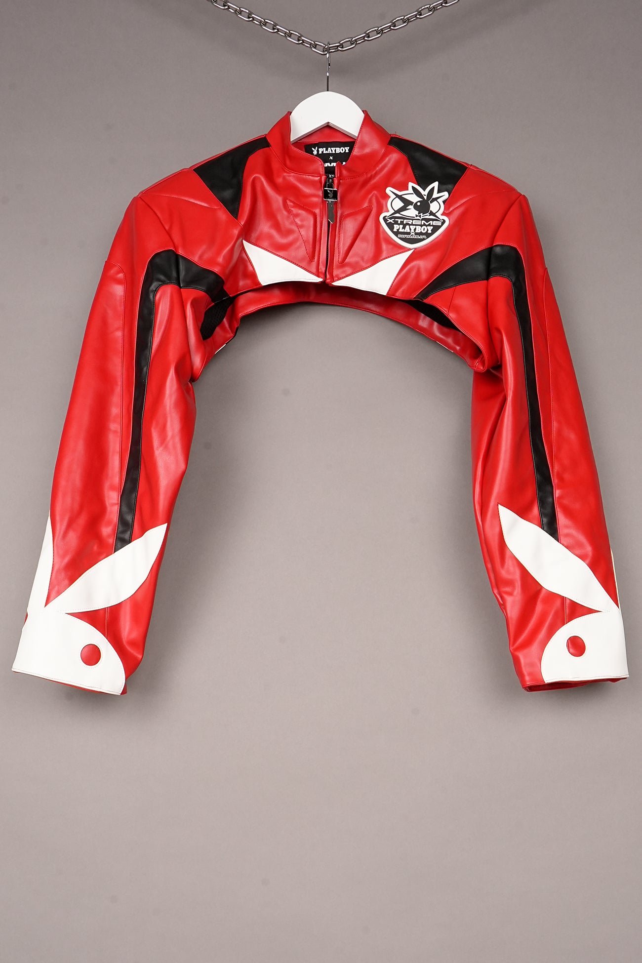 RED PLAYBOY BOLERO JACKET - ONE OFF