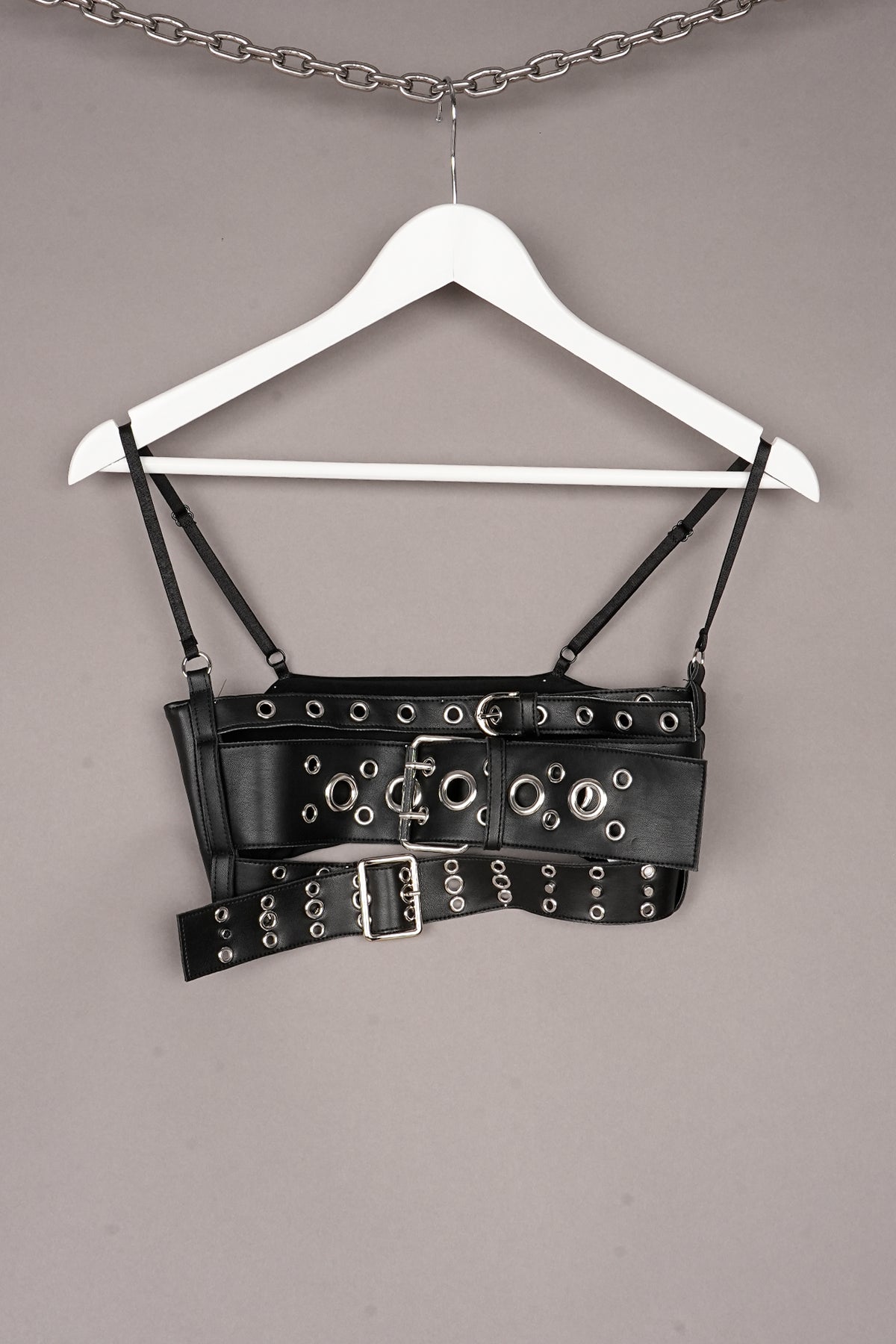 EYELET BELT TOP SHORT - ONE OFF