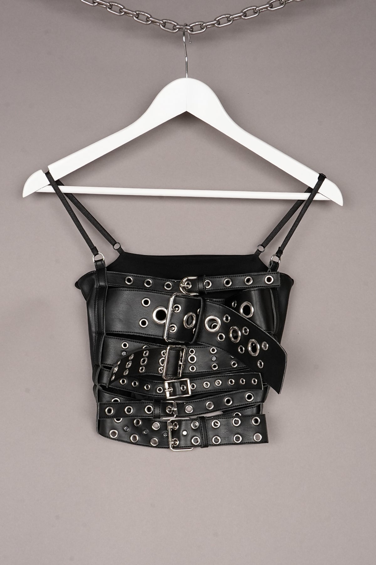 EYELET BELT TOP LONG - ONE OFF