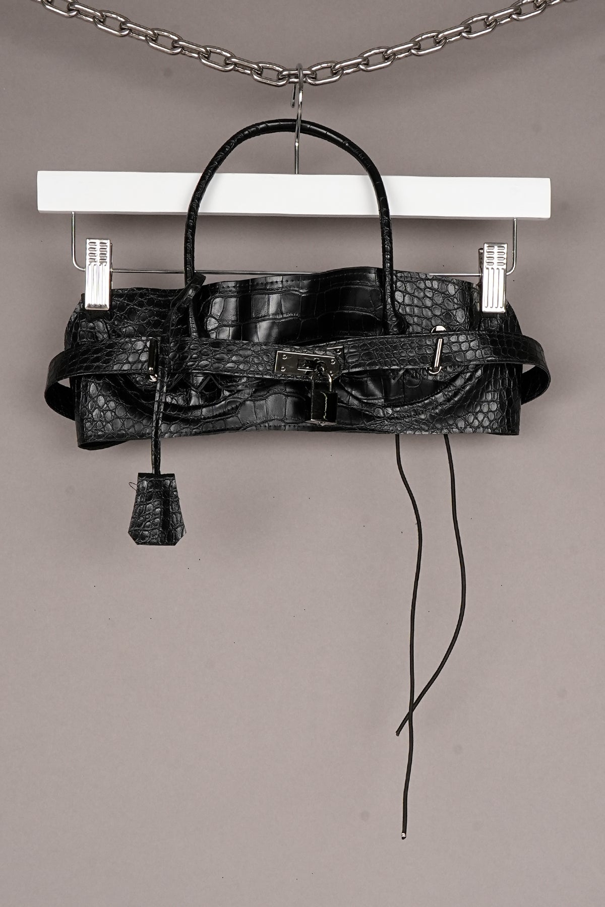 VEGAN LEATHER CROC BRA - ONE OFF