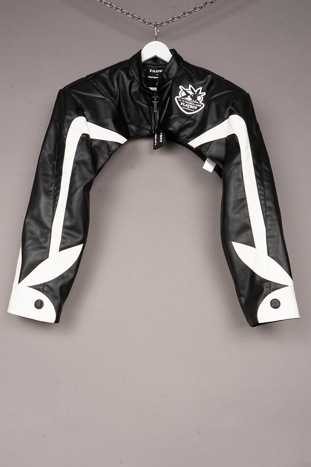BLACK WHITE PLAYBOY BOLERO