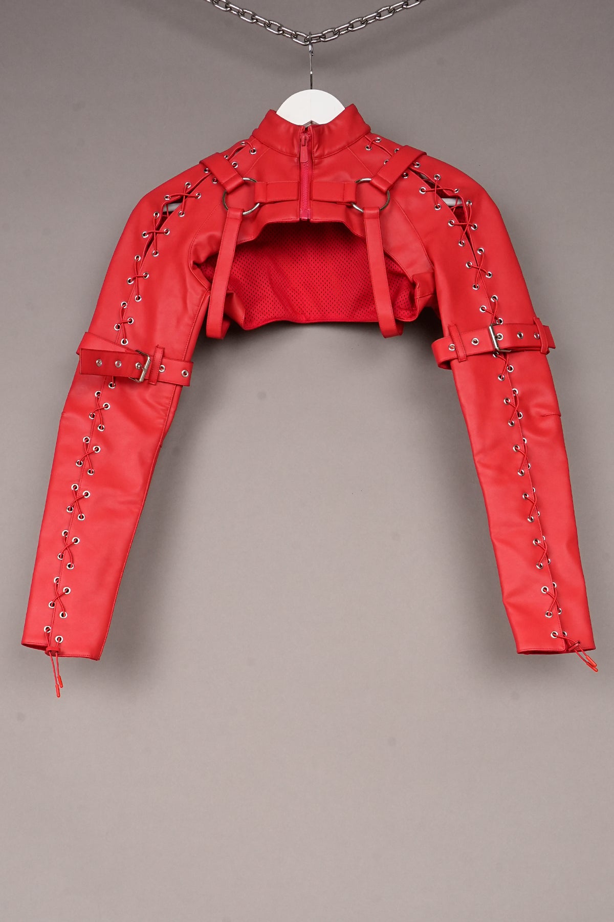 RED CHOKER JACKET - ONE OFF