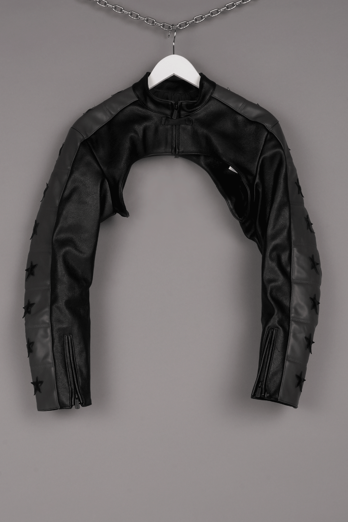 BLACK SUPERSTAR CHOKER JACKET