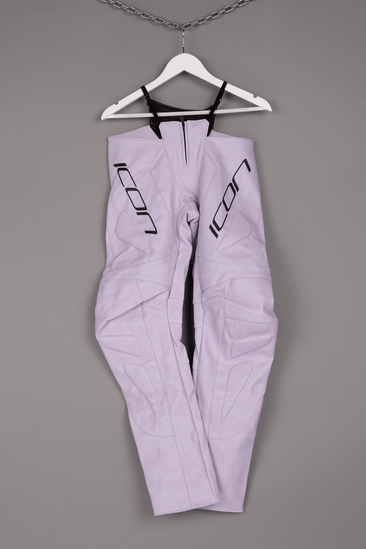 PURPLE ICON MOTO THONG PANTS