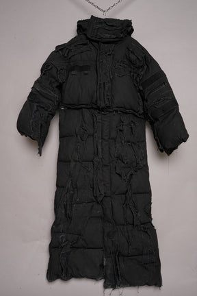 DISTRESSED PUFFER COAT WORN BY HUDSON WILLIAMS FOR NUMERO SHOOT