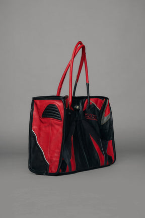 UPCYCLED MOTOCROSS SHOPPER - GENUINE LEATHER - ONE OFF