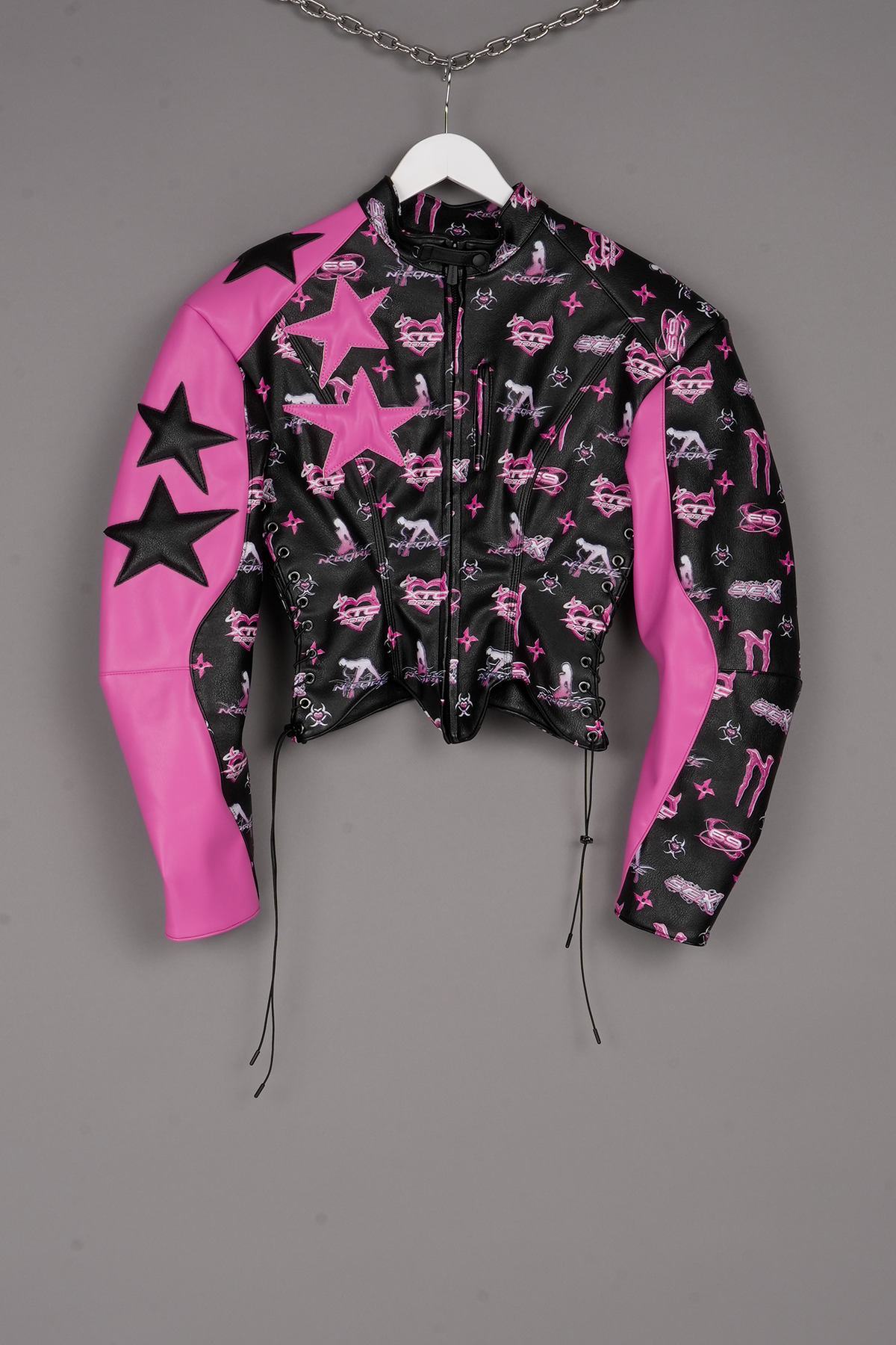 PINK MONOGRAM CELEBRITY CORSET JACKET
