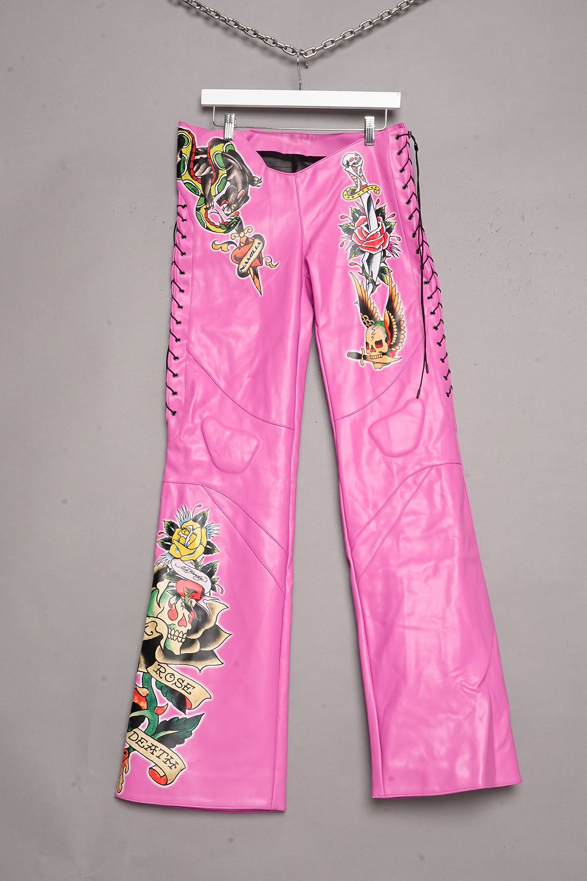 ED HARDY DAGGER PANTS PINK