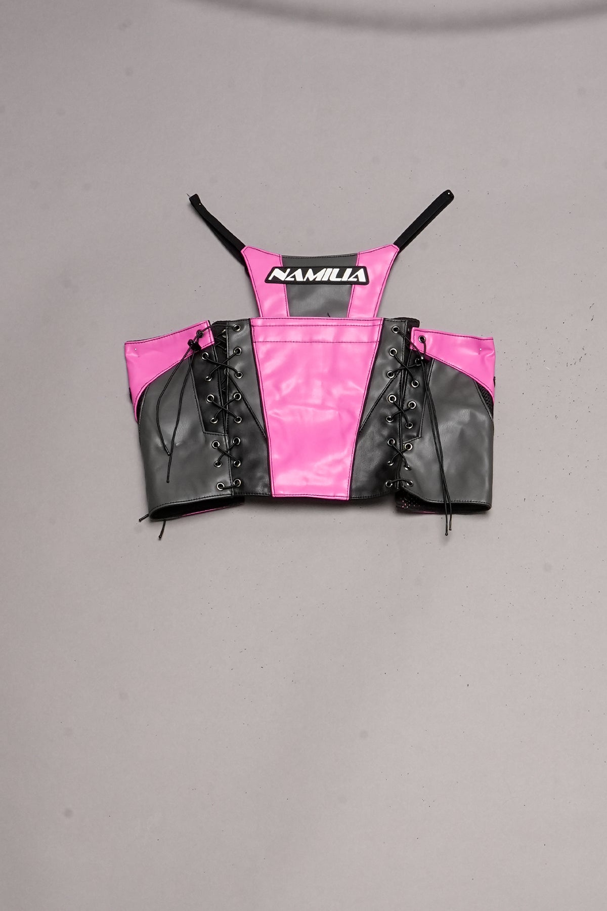 MOTO THONG MICRO SKIRT PINK