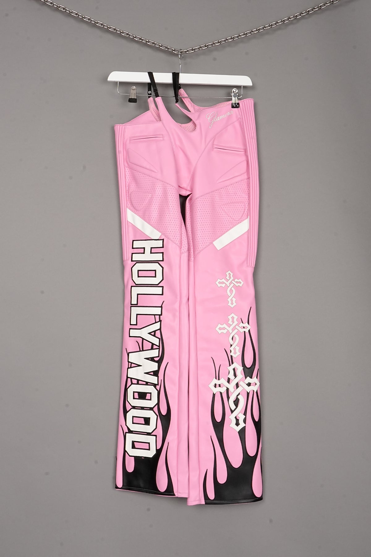 HOLLYWOOD ASYMMETRIC PANTS PINK - ONE-OFF