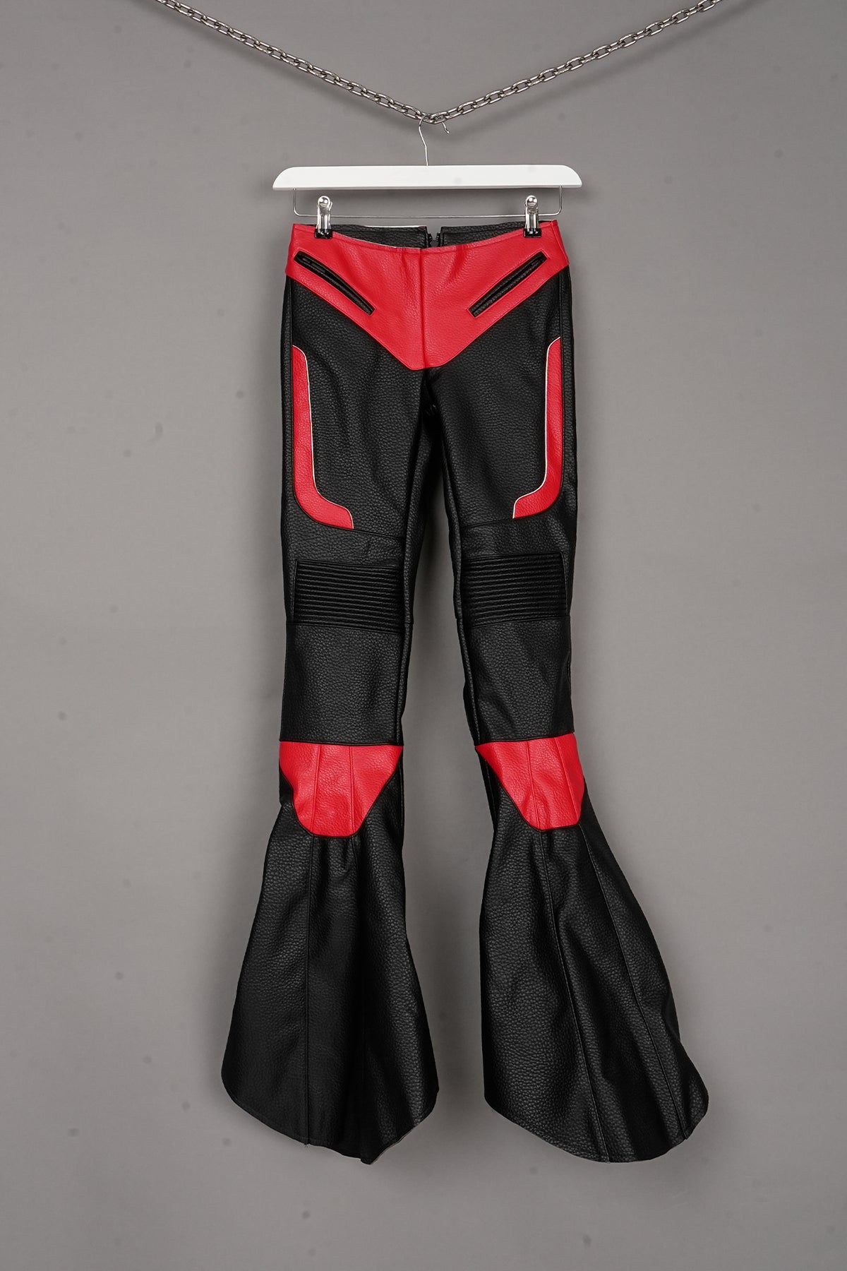 MUTANT BIKER PANTS BLACK/RED - ONE-OFF